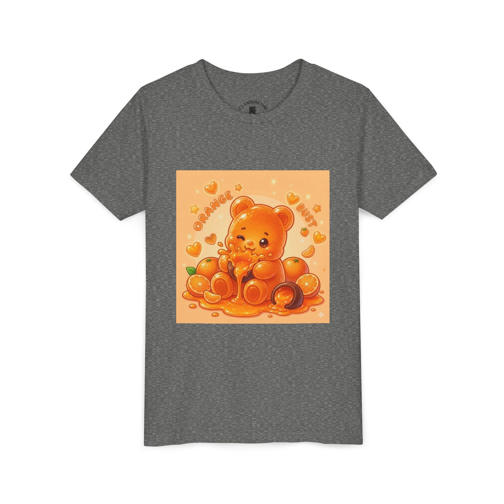 Gooey Orange Gummy Bear Graphic Tee for Kids