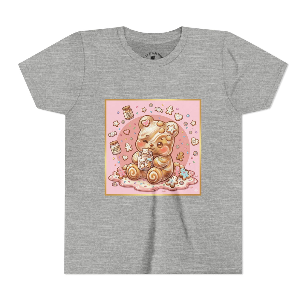 Sugar Frosted Holiday Cookie Gooey Gummy Bear Youth T-Shirt