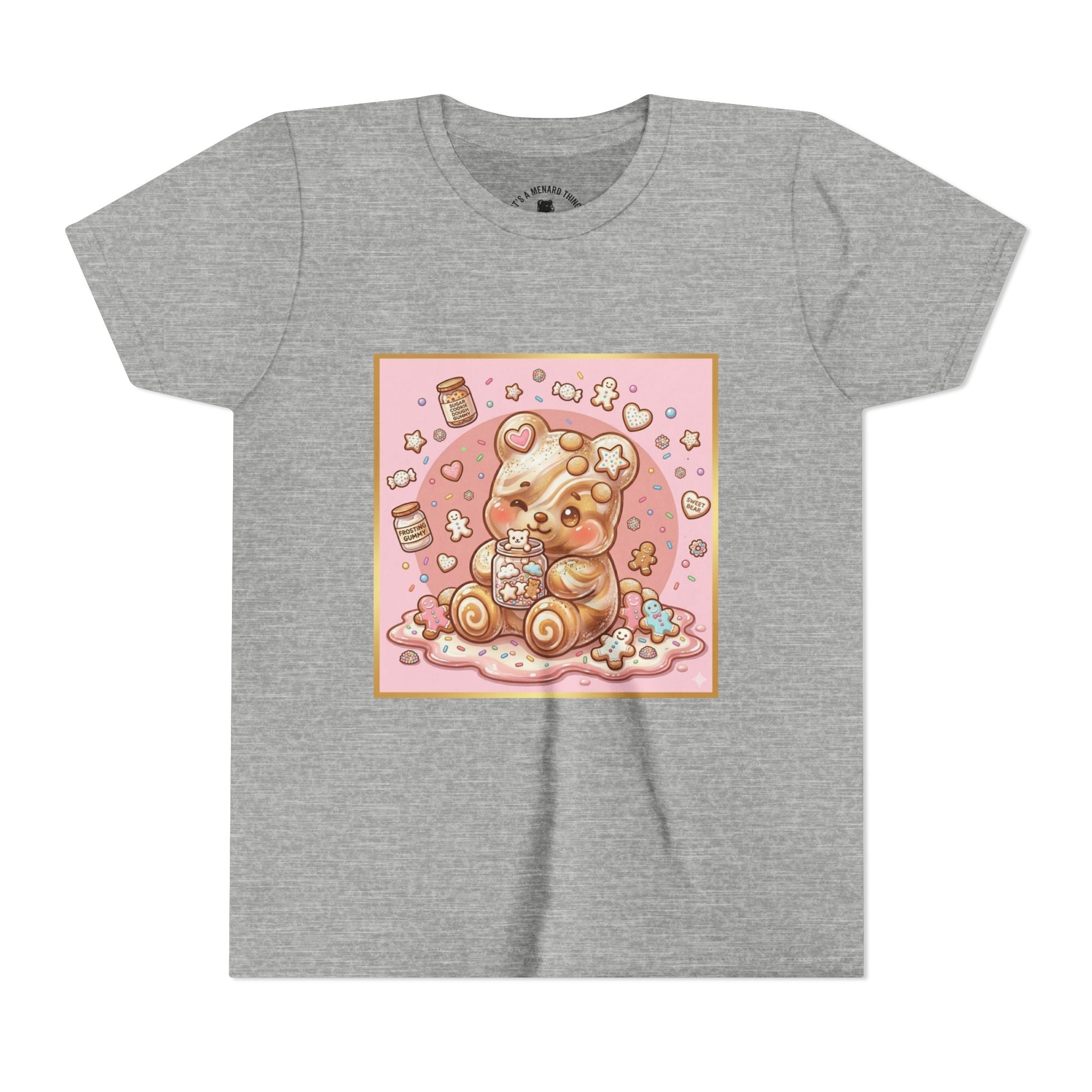 Sugar Frosted Holiday Cookie Gooey Gummy Bear Youth T-Shirt