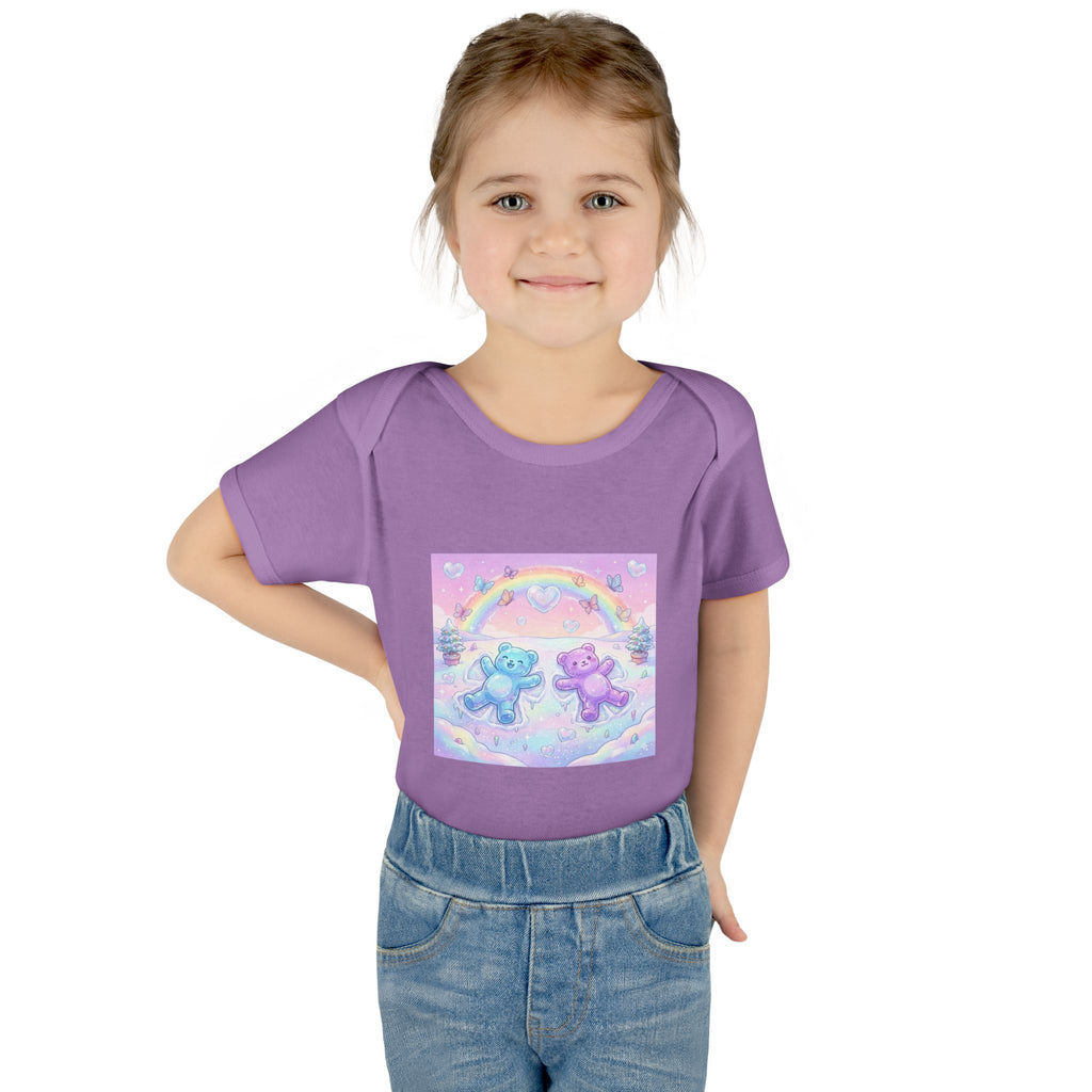 Twin Snow Angel Gooey Gummy Bears Infant Bodysuit — Cute Baby Onesie
