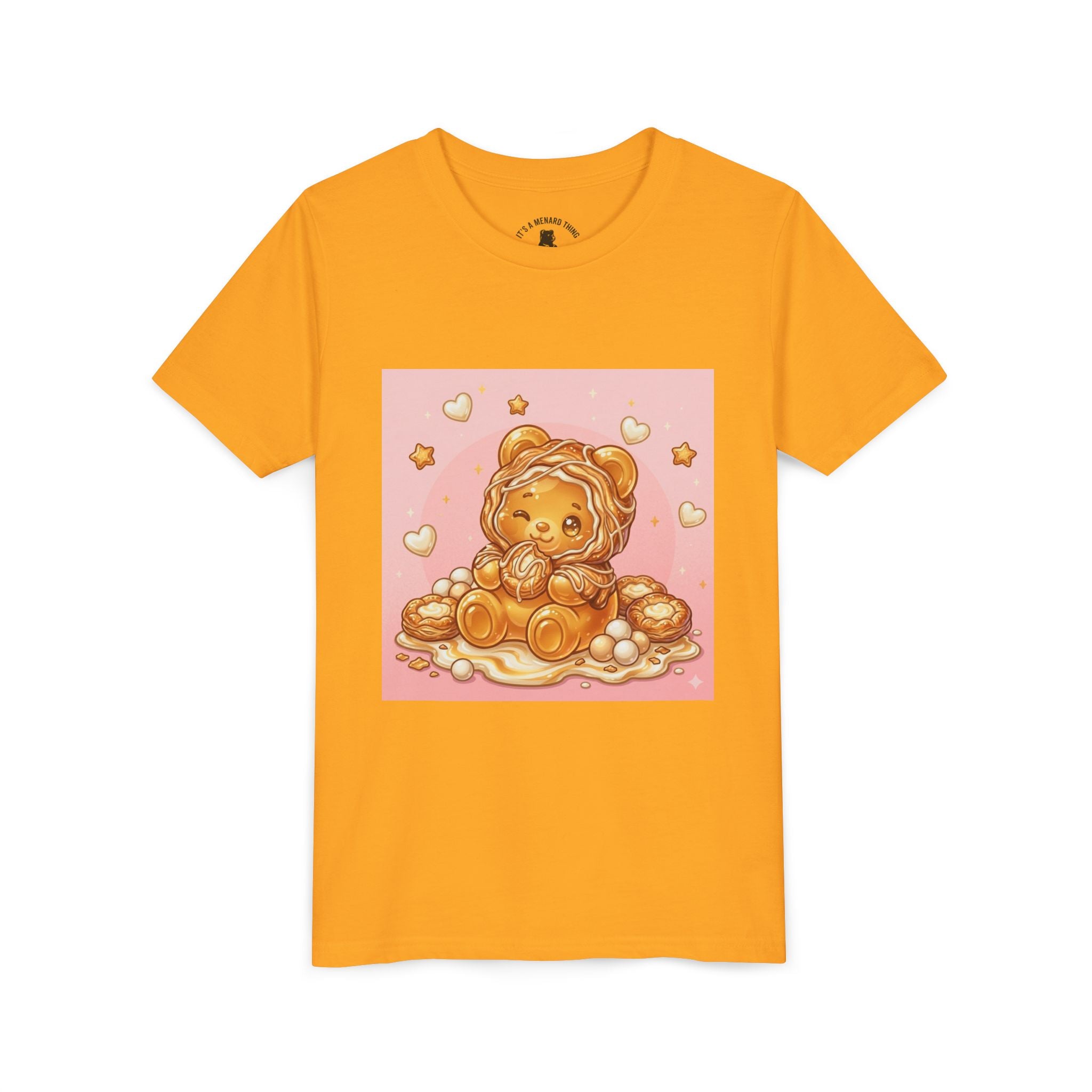 Cheese Danish Gooey Gummy Bear in Puff PJs Graphic Tee