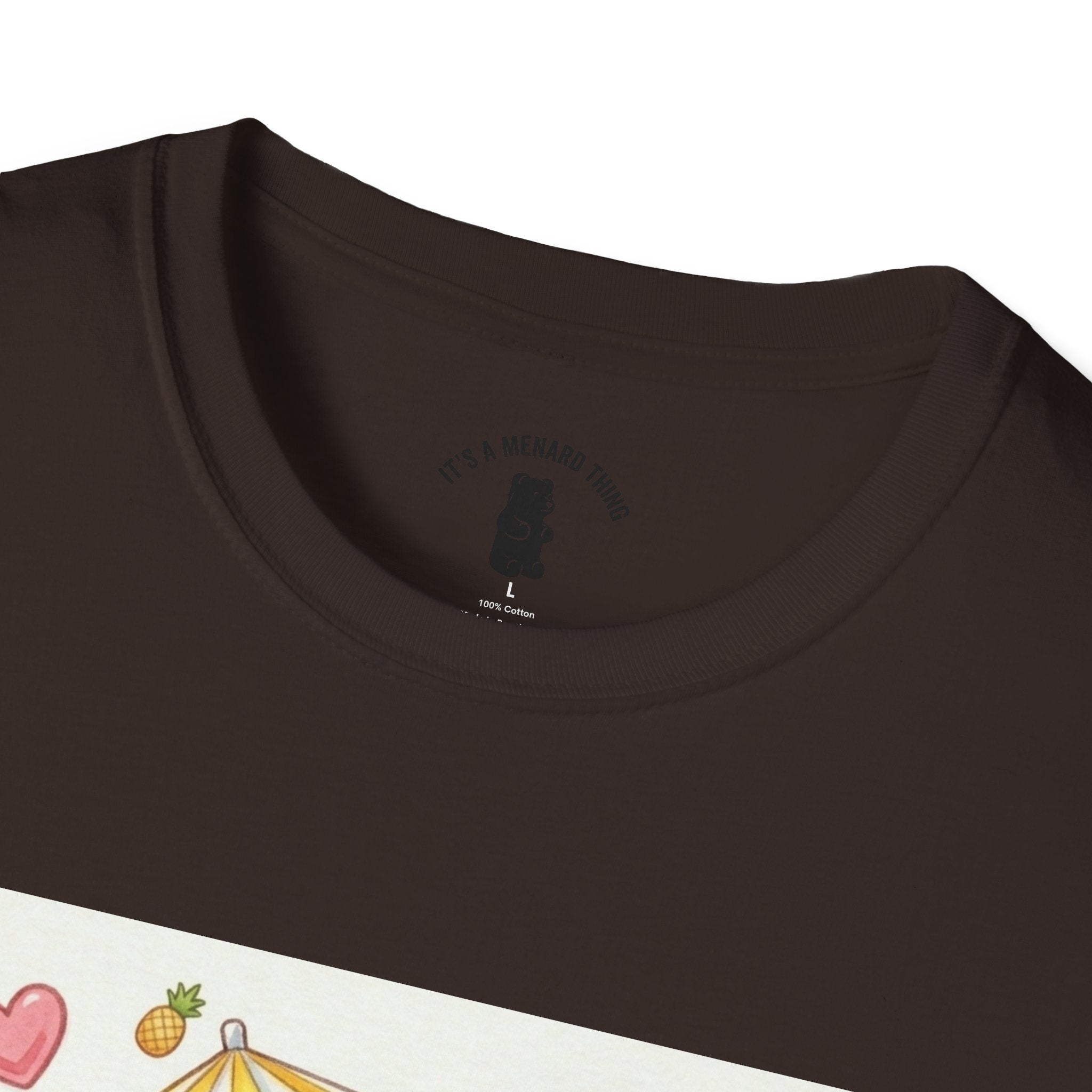 Pina Colada on the Beach, Boozy Gooey Gummy Bear- Kawaii Graphic T-Shirt