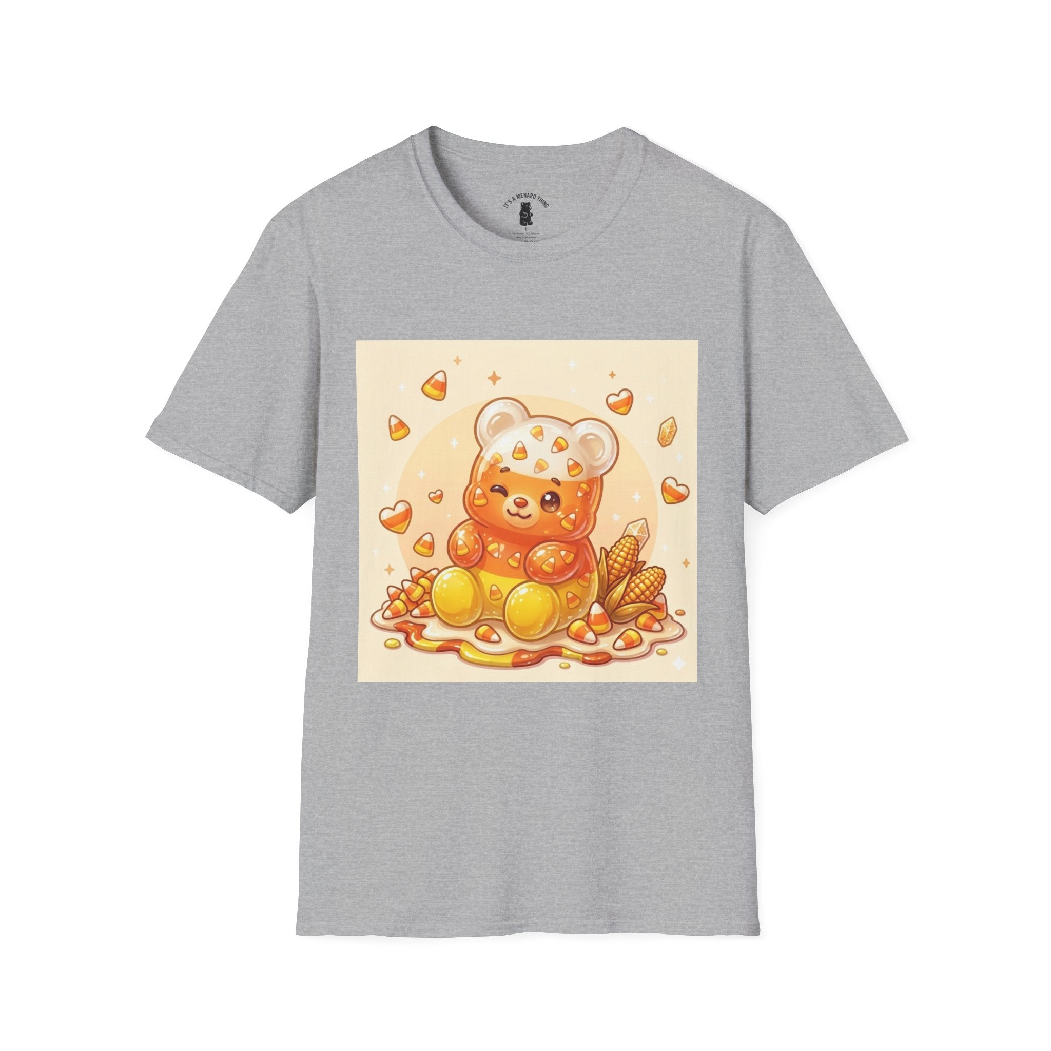 Cute Candy Corn Gooey Gummy Bear — Kawaii Graphic T-Shirt