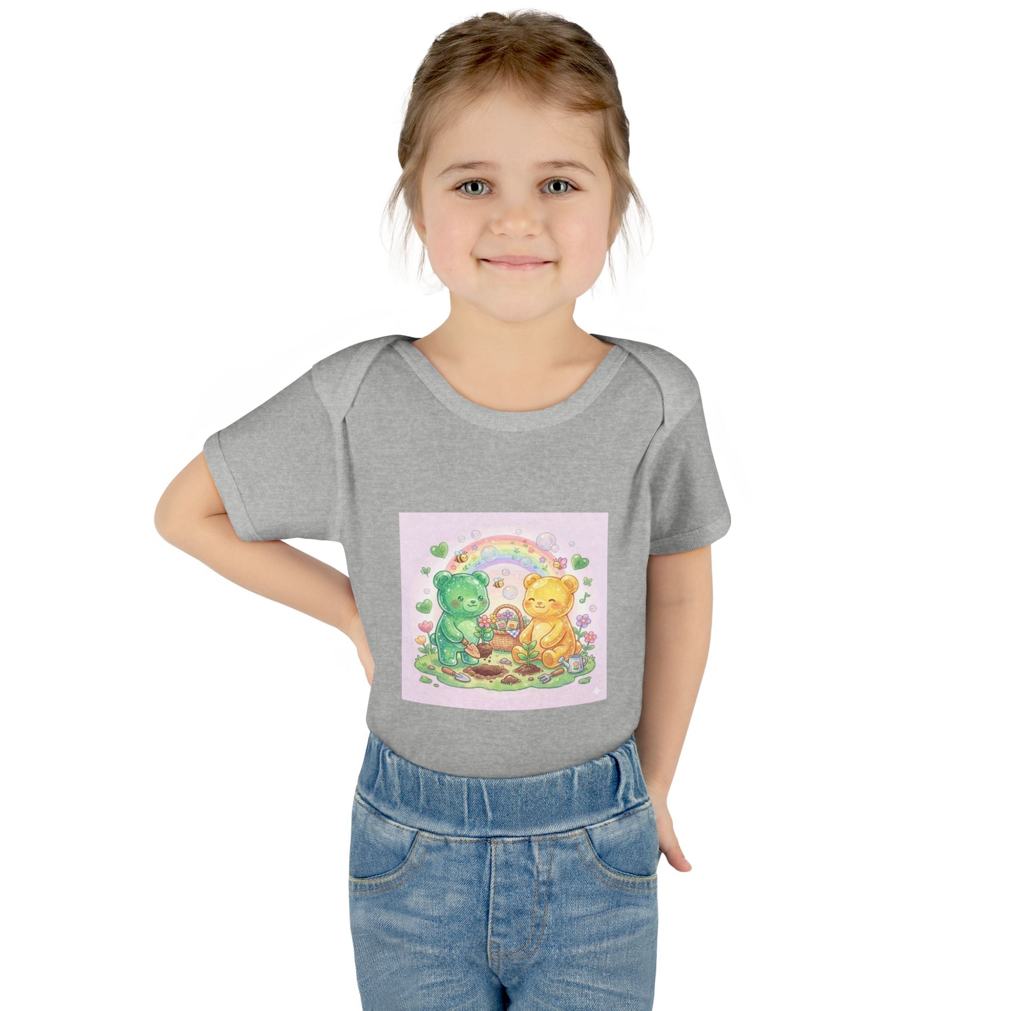 Copy of Infant Bodysuit — Oozy Gummy Bears Gardening Baby Onesie