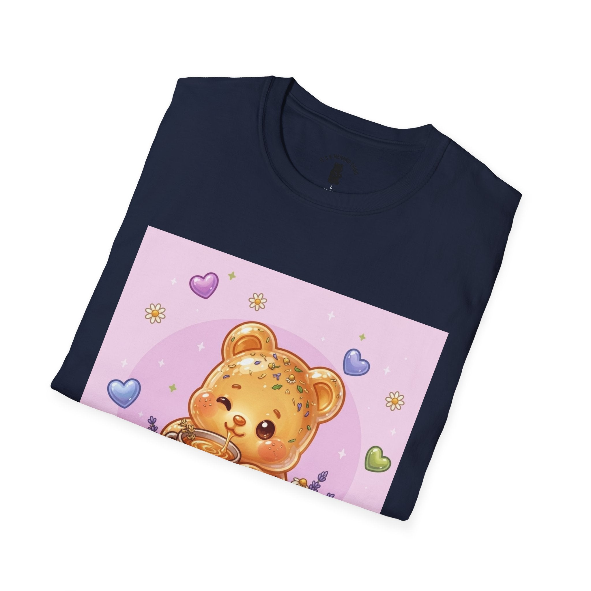 Cute Honey Herbal Tea Gooey Gummy Bear — Kawaii Graphic T-Shirt
