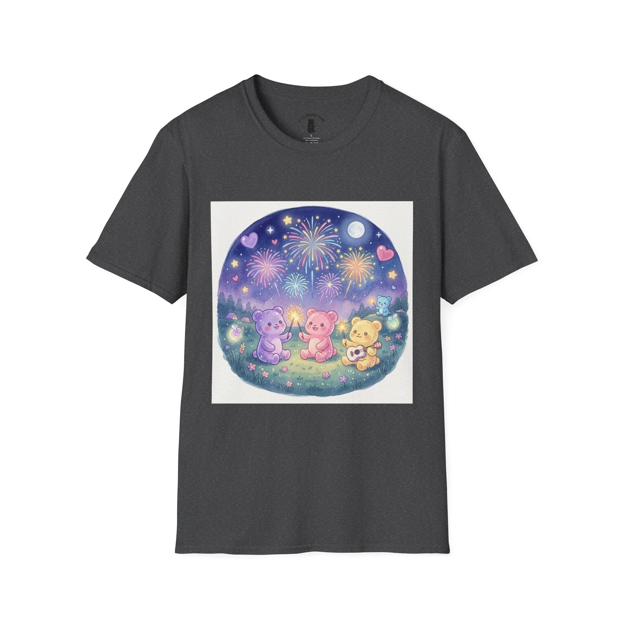 Firework wonder, Gooey Gummy bear Friends- Kawaii Graphic T-Shirt