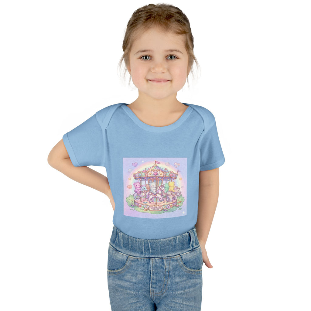 Gooey Gummies Carousel: Pastel Baby Bodysuit