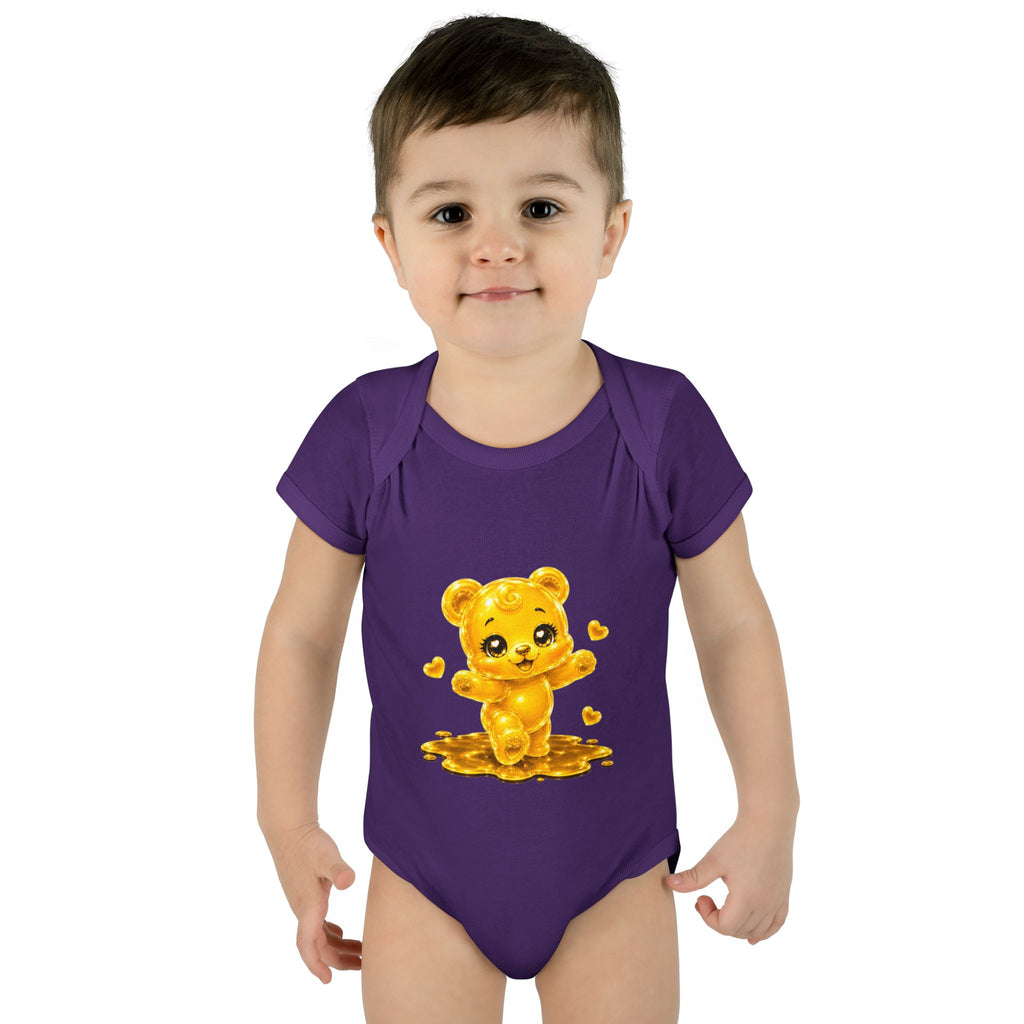 Baby Golden Oozy Gummy Bears First Steps, Cutie Addition- Graphic Onesie