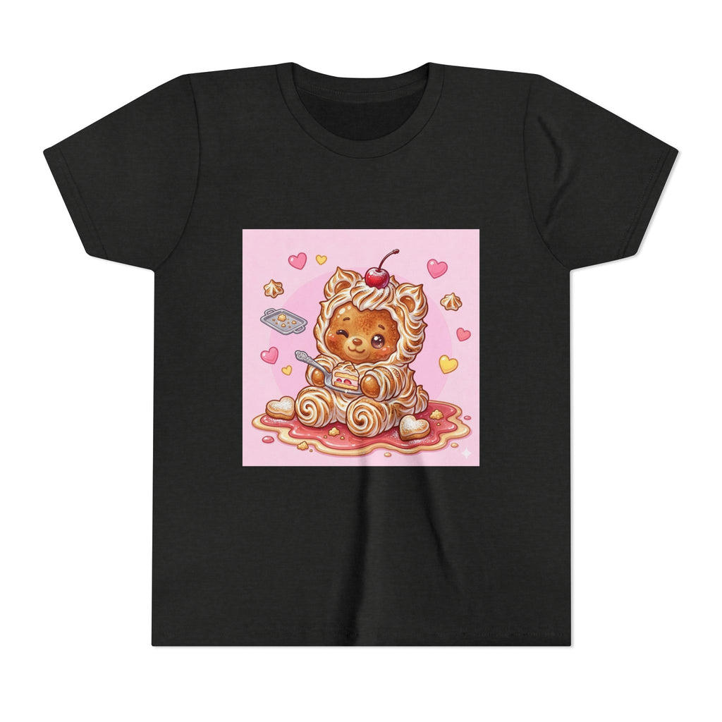 Kawaii Baked Alaska Dessert Gooey Gummy Bear- Kids Tee