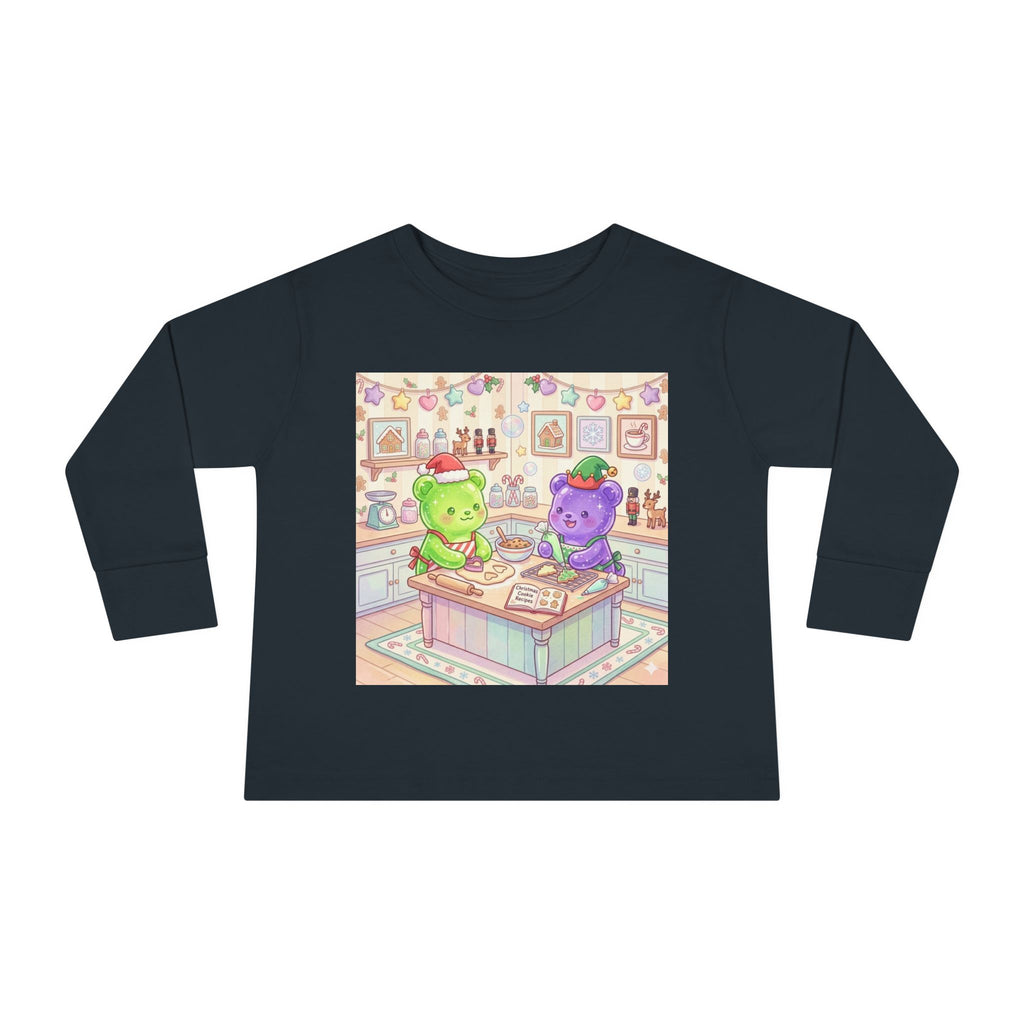 Little Holiday Bakers, Oozy Bear Gummy Friends- Graphic Long Sleeve Shirt