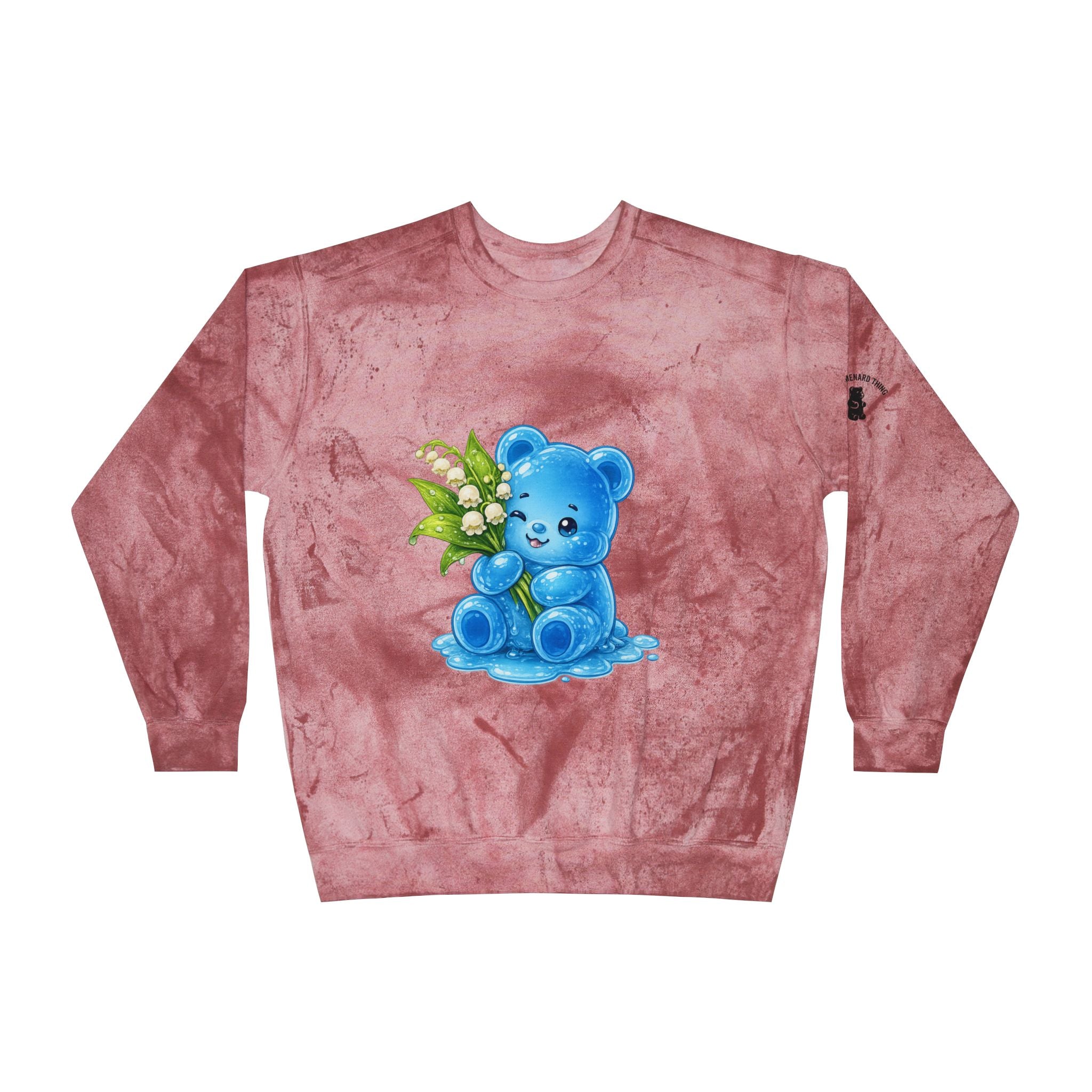 Lily-of-the-Valley Special, Blue Gooey Gummy Bear- Kawaii Graphic Tye-Dye