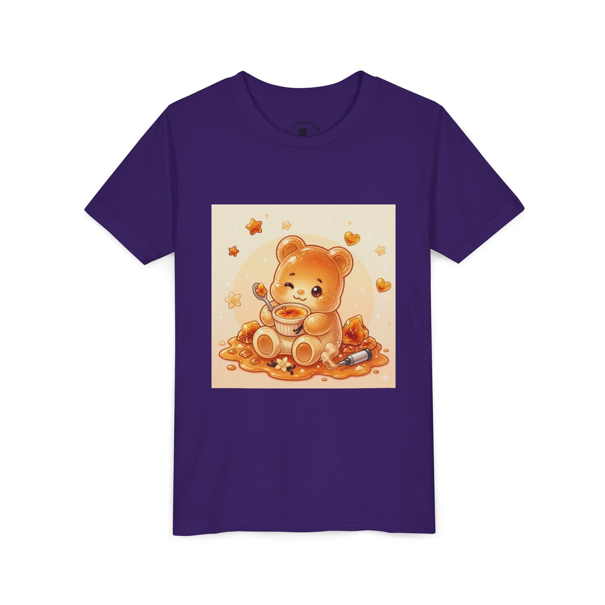 Cream Brulé Crunch Gooey Gummy Bear Graphic Youth Shirt