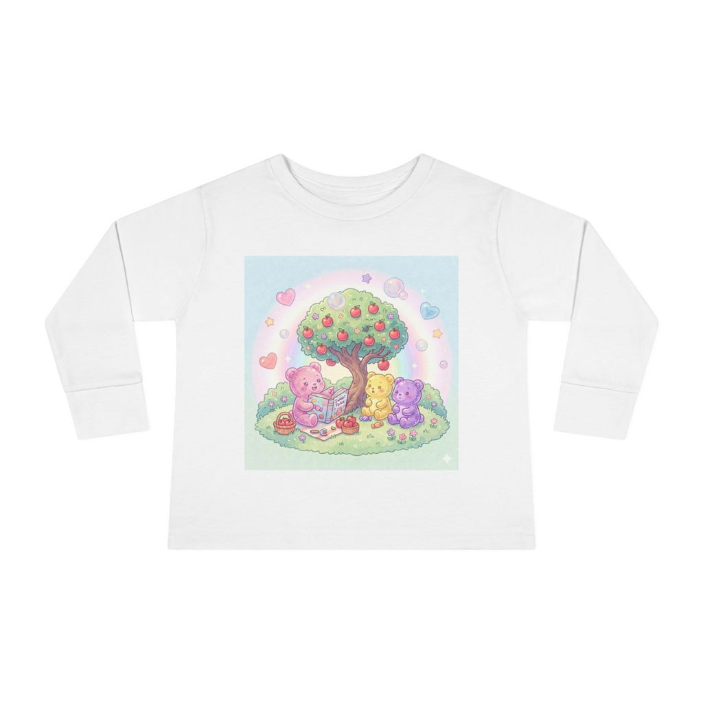 Reading Stories Under the Apple Tree, Oozy Bear Friends- Graphic Long Sleeve Shirt