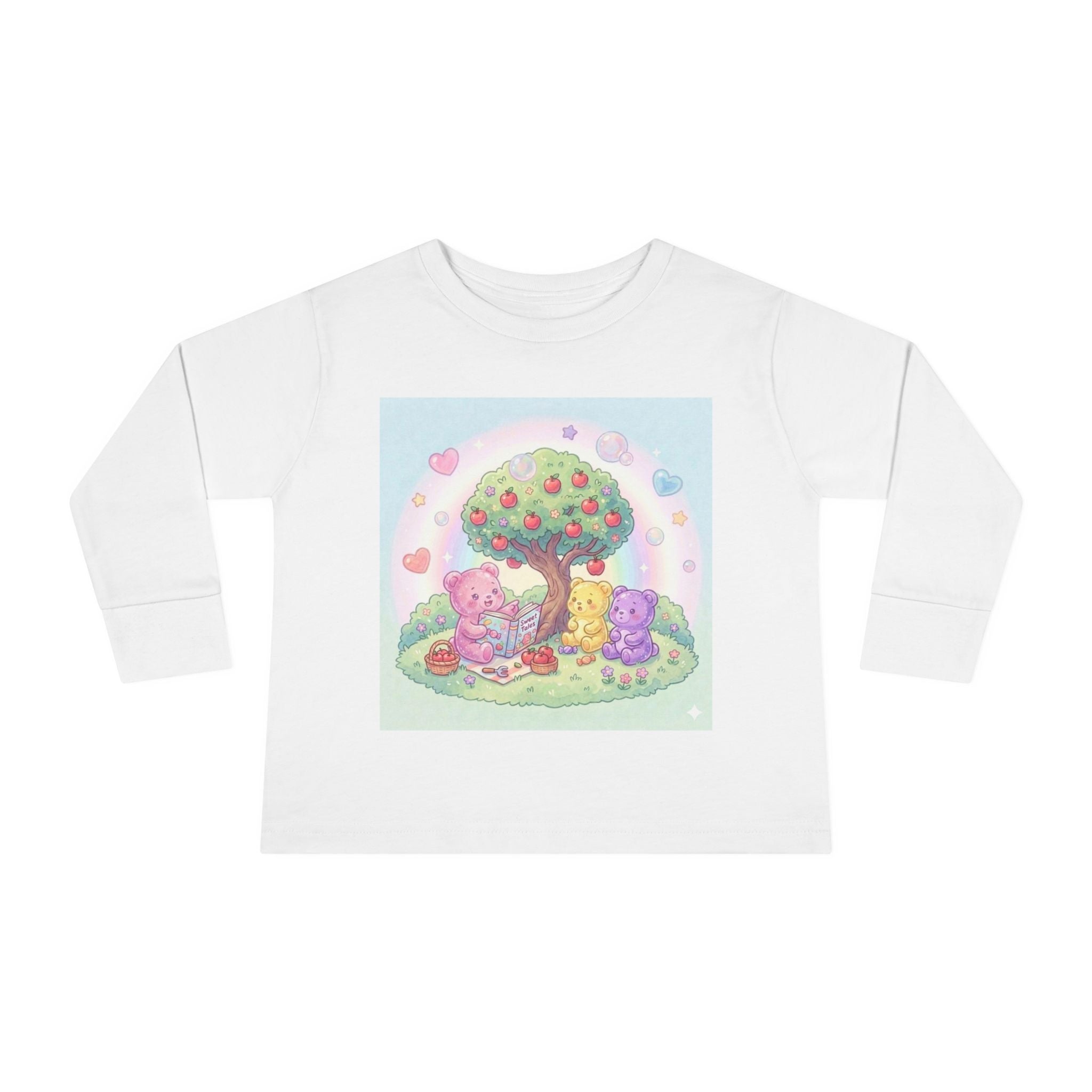 Reading Stories Under the Apple Tree, Oozy Bear Friends- Graphic Long Sleeve Shirt