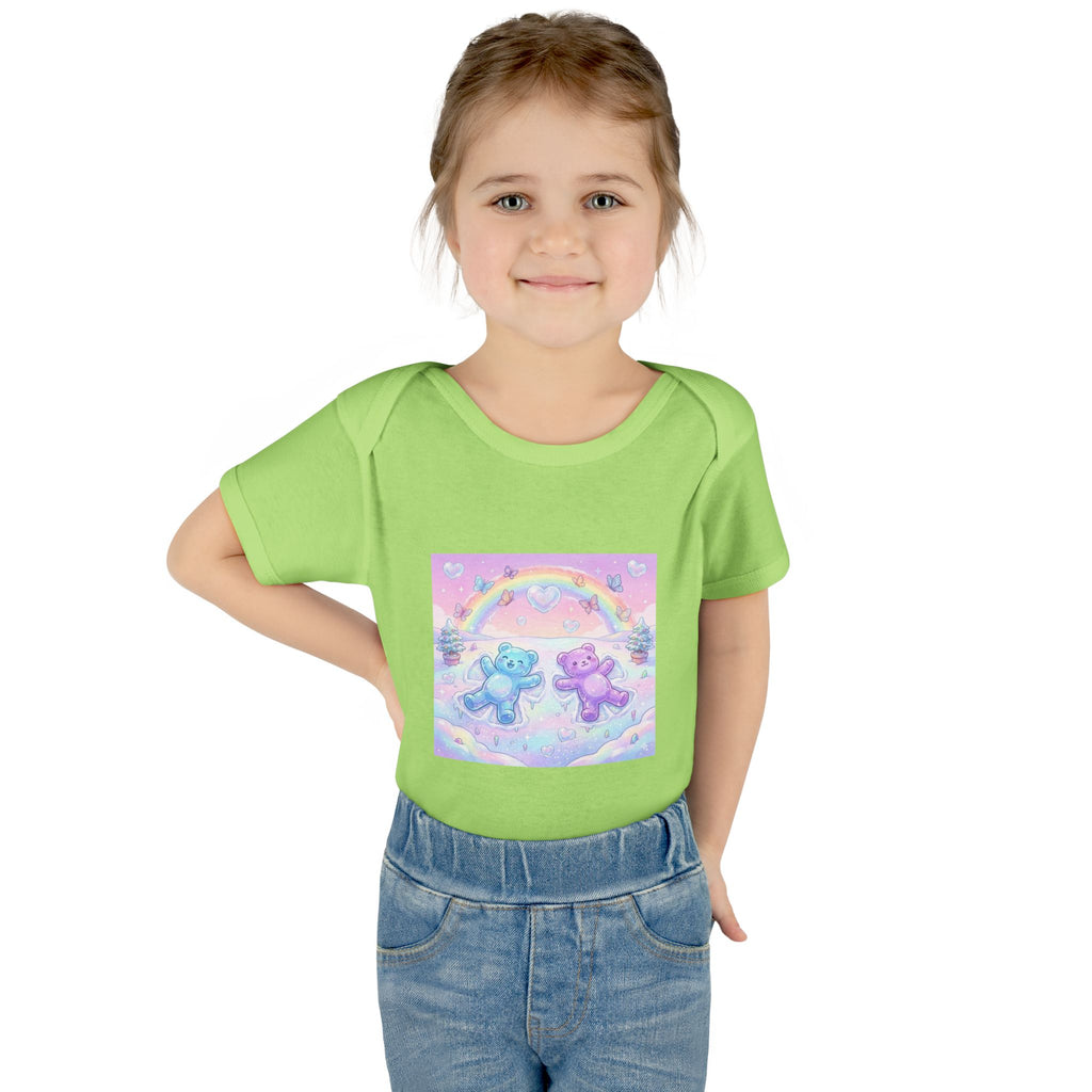 Twin Snow Angel Gooey Gummy Bears Infant Bodysuit — Cute Baby Onesie