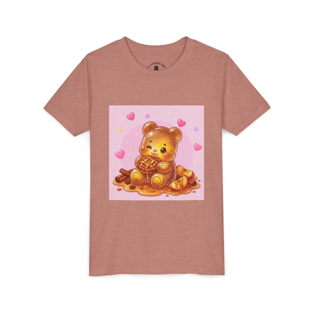 Warm Apple Cinnamon Pie Gooey Gummy Bear Hearts Youth Tee