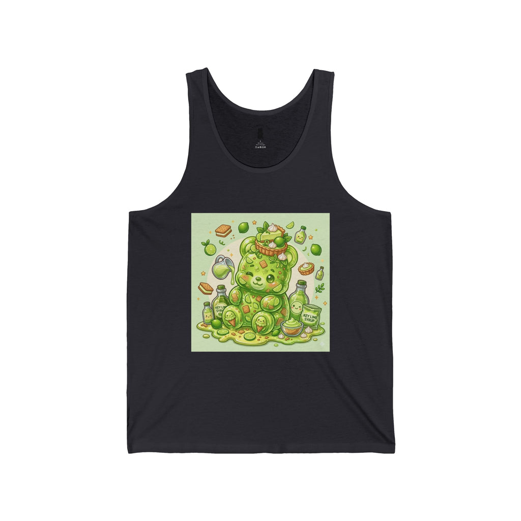Key Lime Pie & Whipe Cream, Green Gooey Gummy Bear — Kawaii Graphic Tank