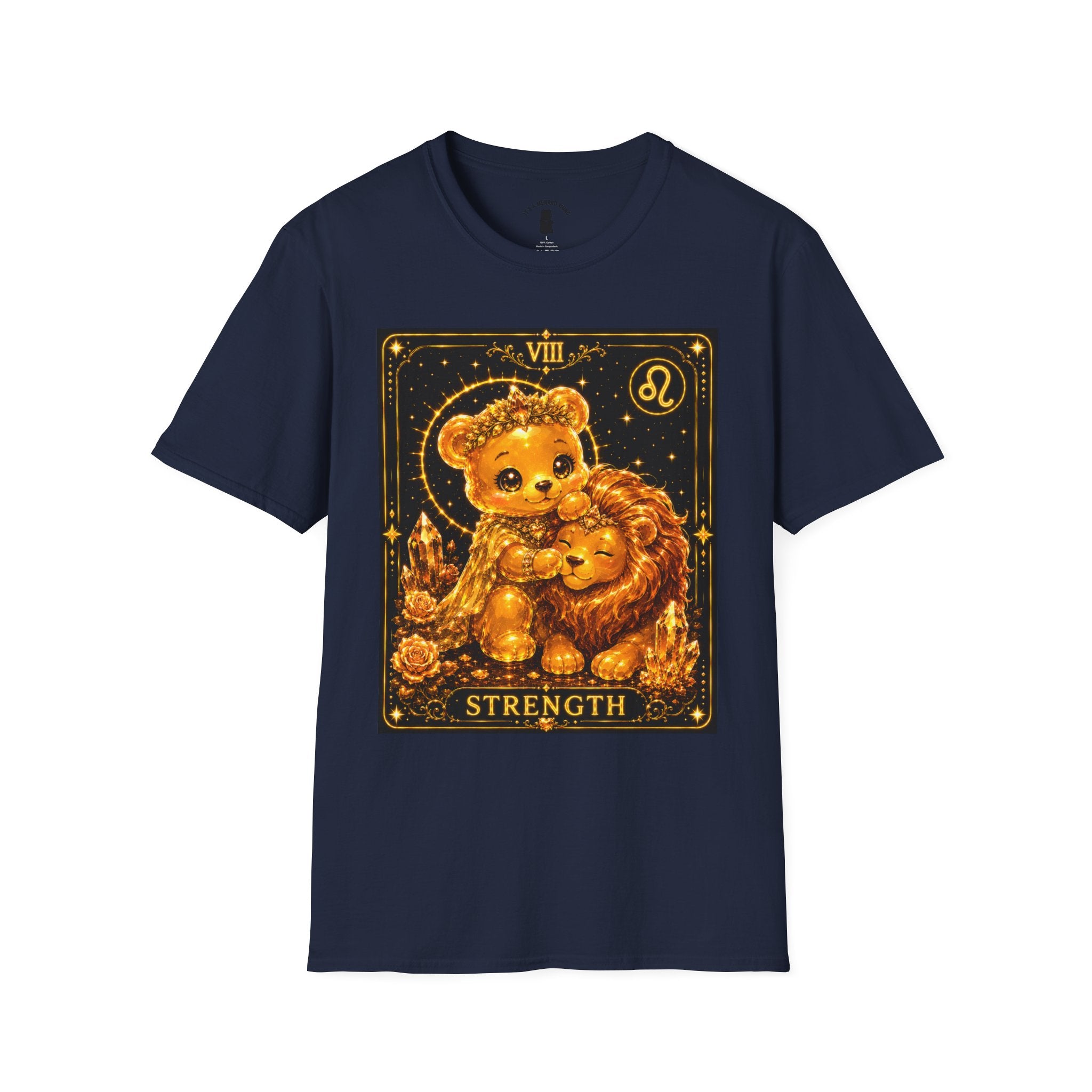 Strength Tarot Golden Lion & Oozy Bear Friend Special Addition- Graphic Shirt