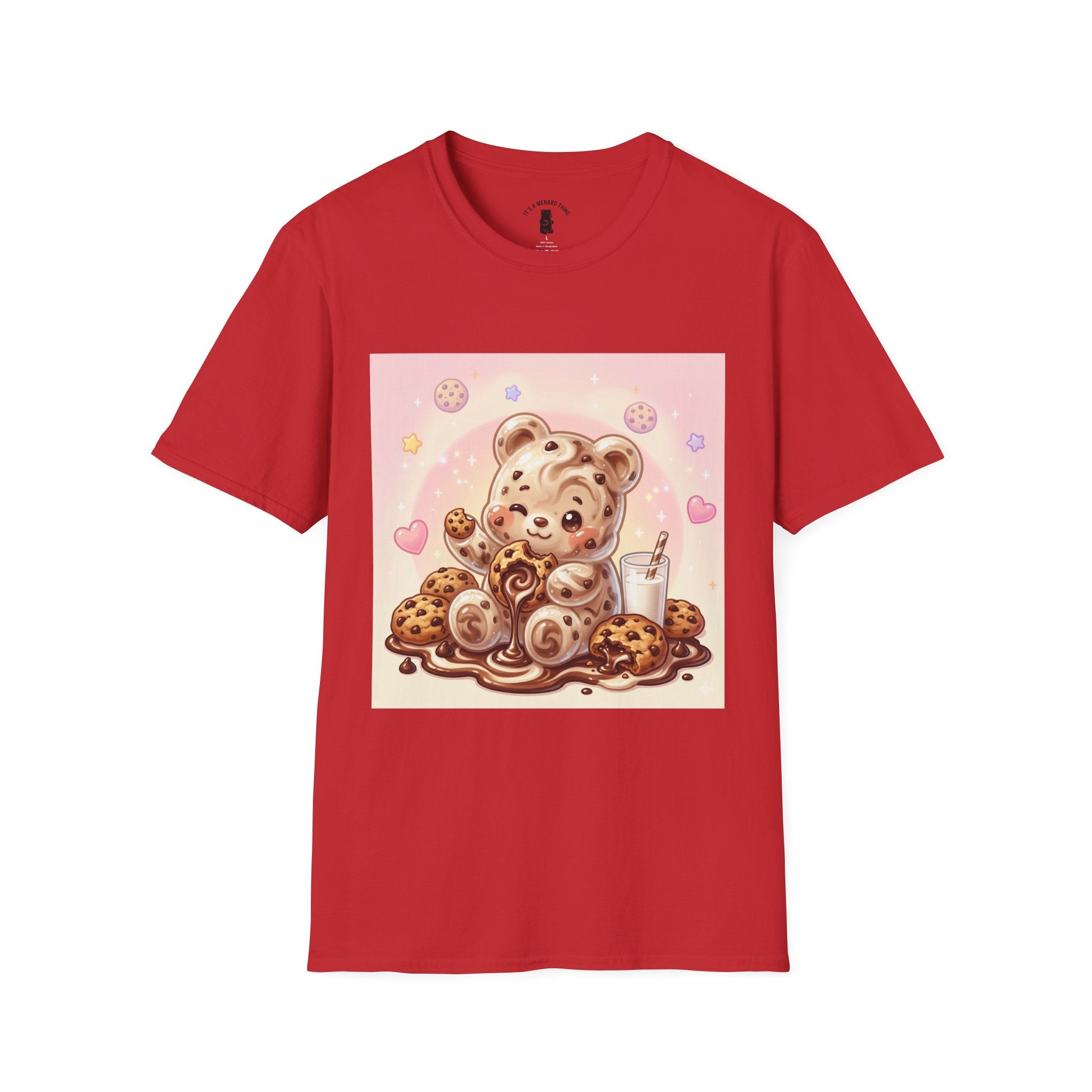 Cookies and Milk, Fudge Gooey Gummy Bear — Kawaii Graphic T-Shirt