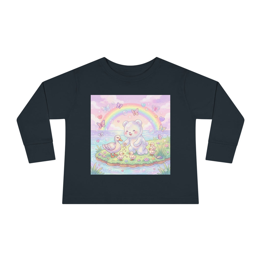 Feeding The Ducks at The Park, Oozy Bear Gummy Friend- Graphic Long Sleeve Shirt