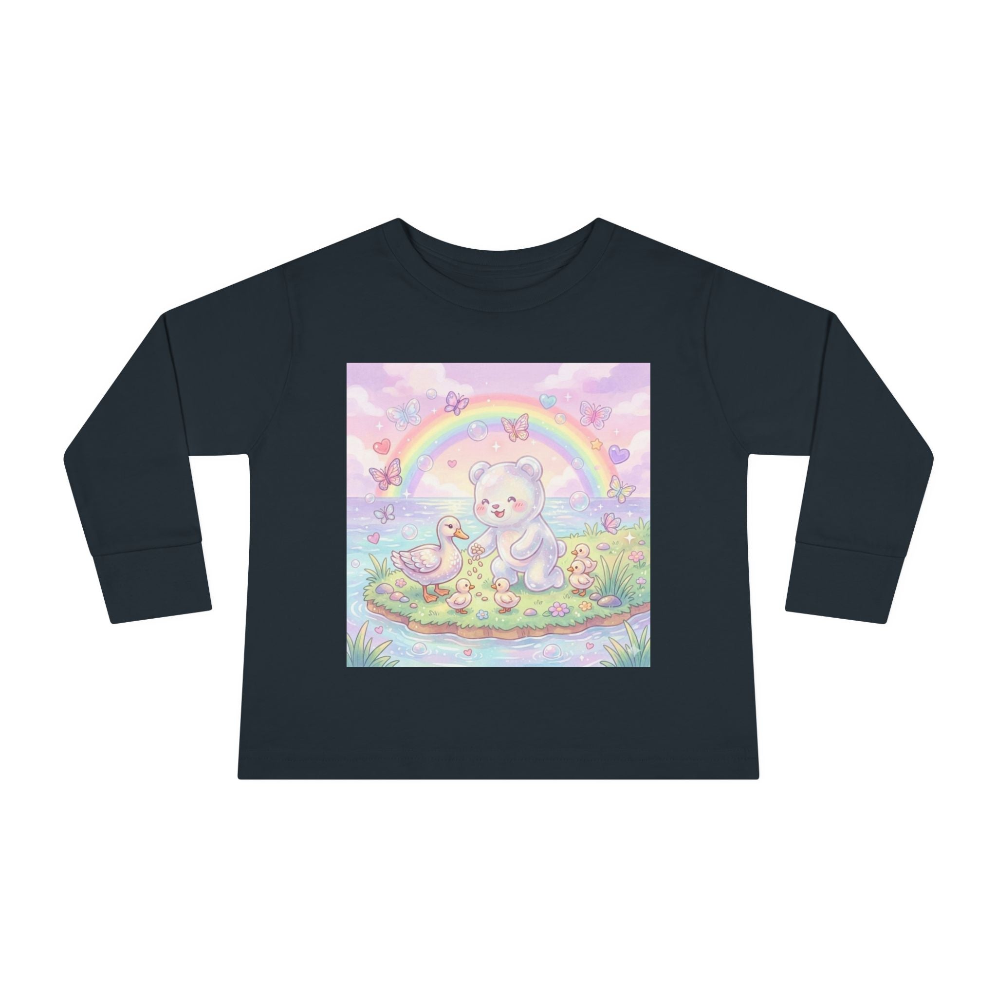Feeding The Ducks at The Park, Oozy Bear Gummy Friend- Graphic Long Sleeve Shirt