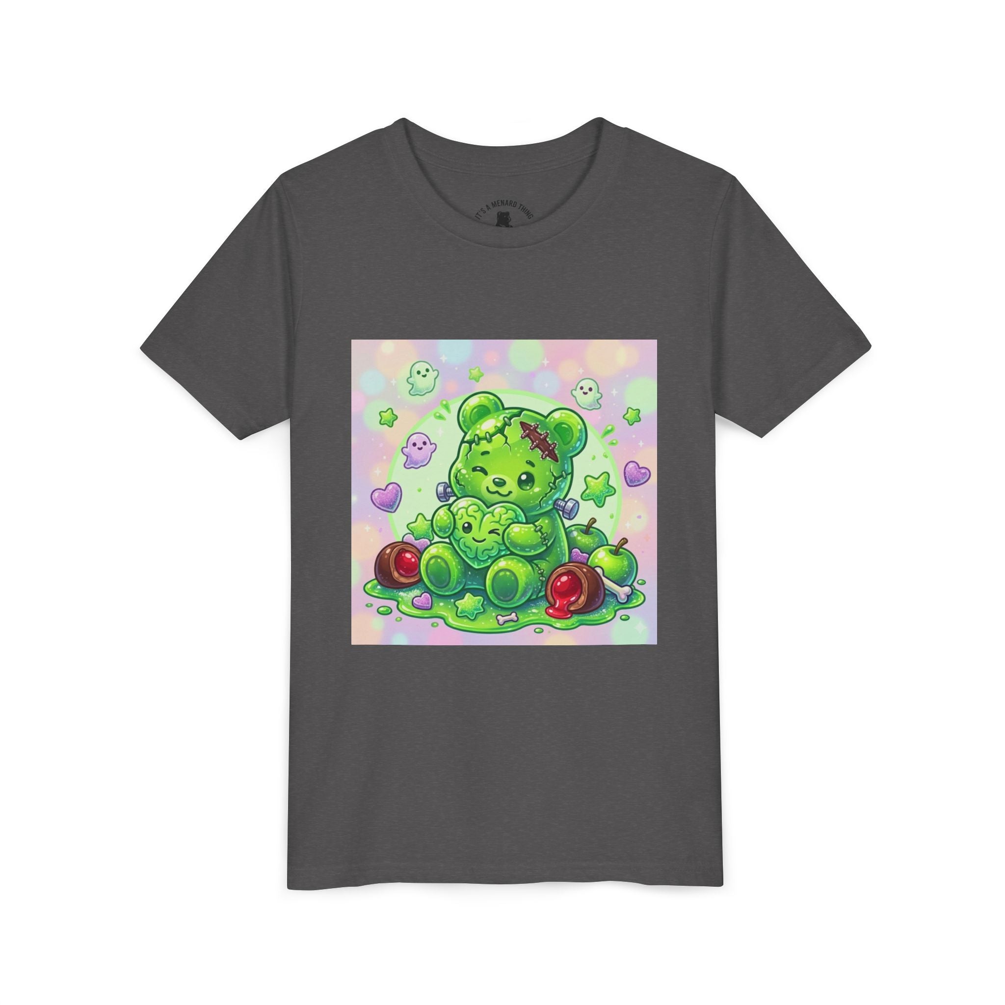 Franken-Gummy-Stein Gooey Bear-Youth Short Sleeve Shirt