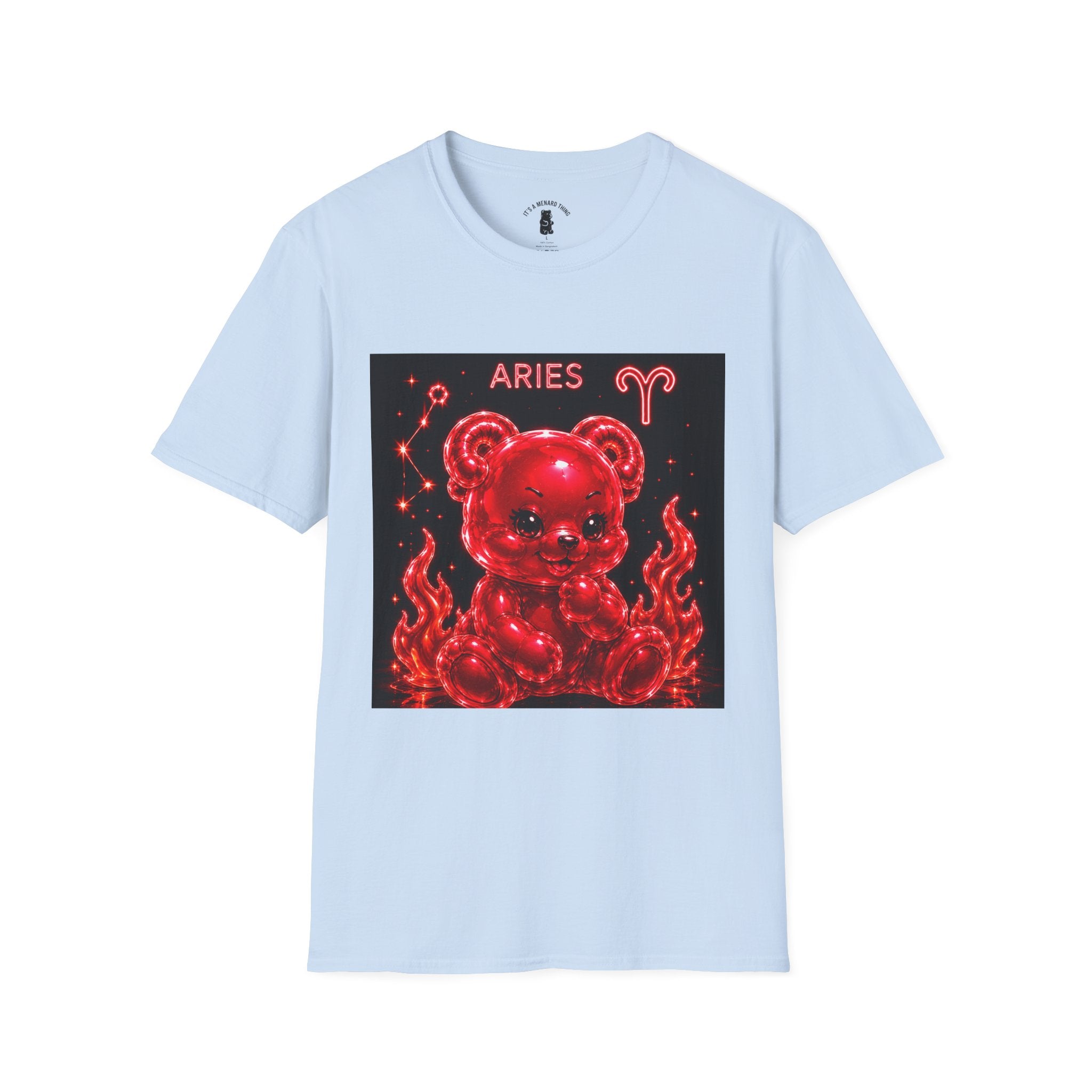 Aries Zodiac Oozy Bear Friend Astrology Special Addition- Graphic Shirt
