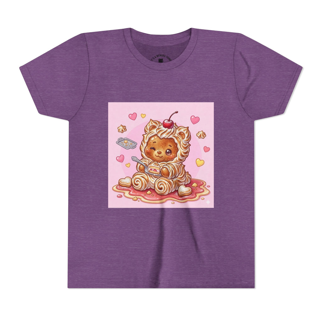 Kawaii Baked Alaska Dessert Gooey Gummy Bear- Kids Tee