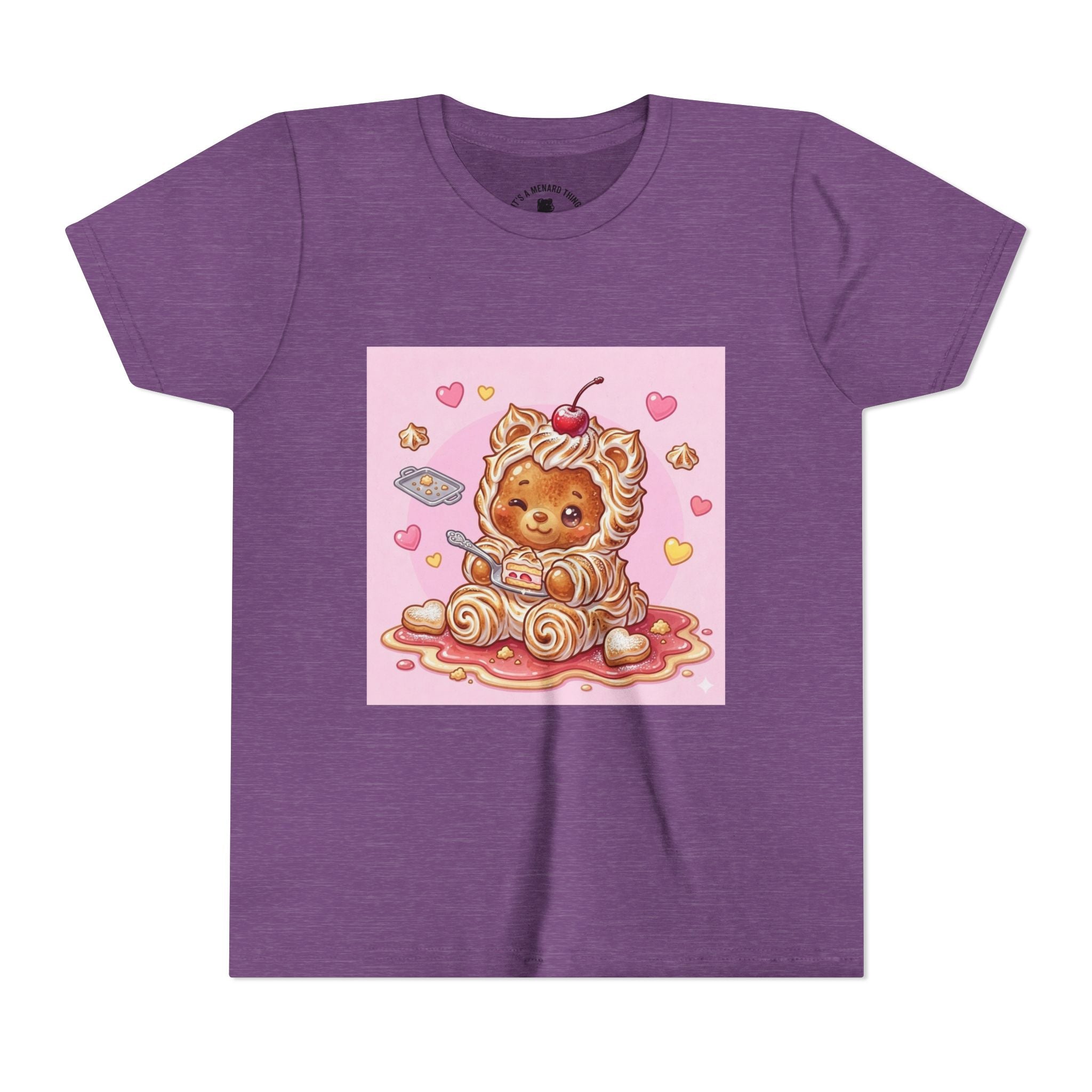 Kawaii Baked Alaska Dessert Gooey Gummy Bear- Kids Tee