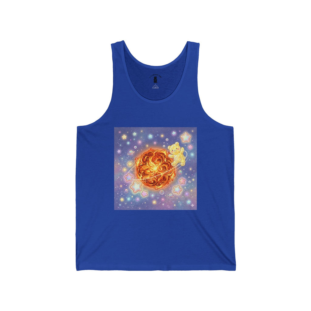 Shimmery Toasty Sun, Yellow Crystal Gooey Gummy Bear— Cute Celestial Summer Tee