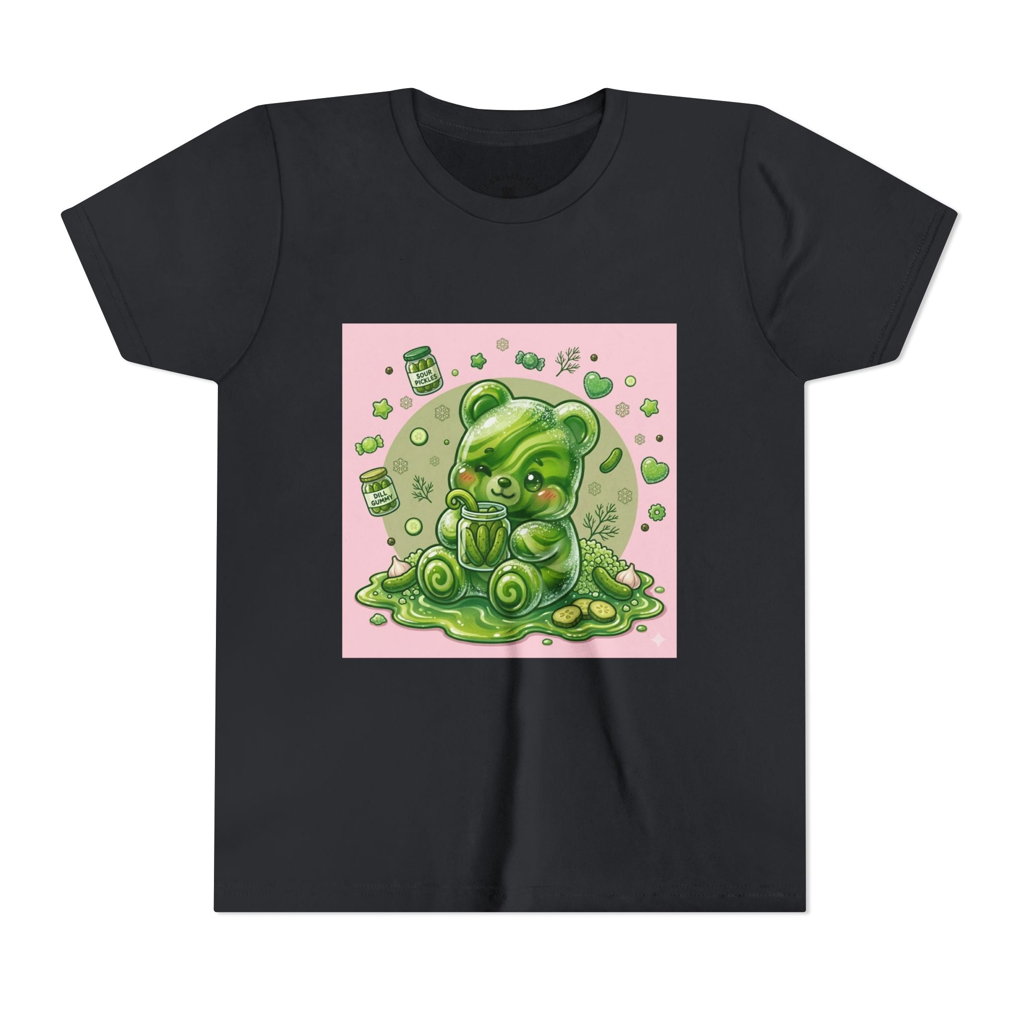 Tart Dilly Green Pickle Gooey Gummy- Graphic Youth T-Shirt