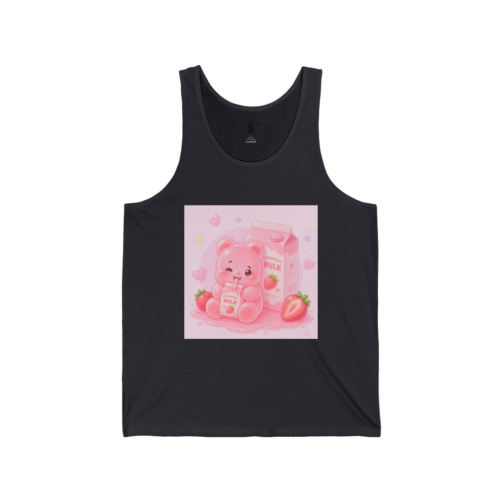 Strawberry Milk Pink Gooey Gummy Bear — Cute Pastel Graphic T-Shirt