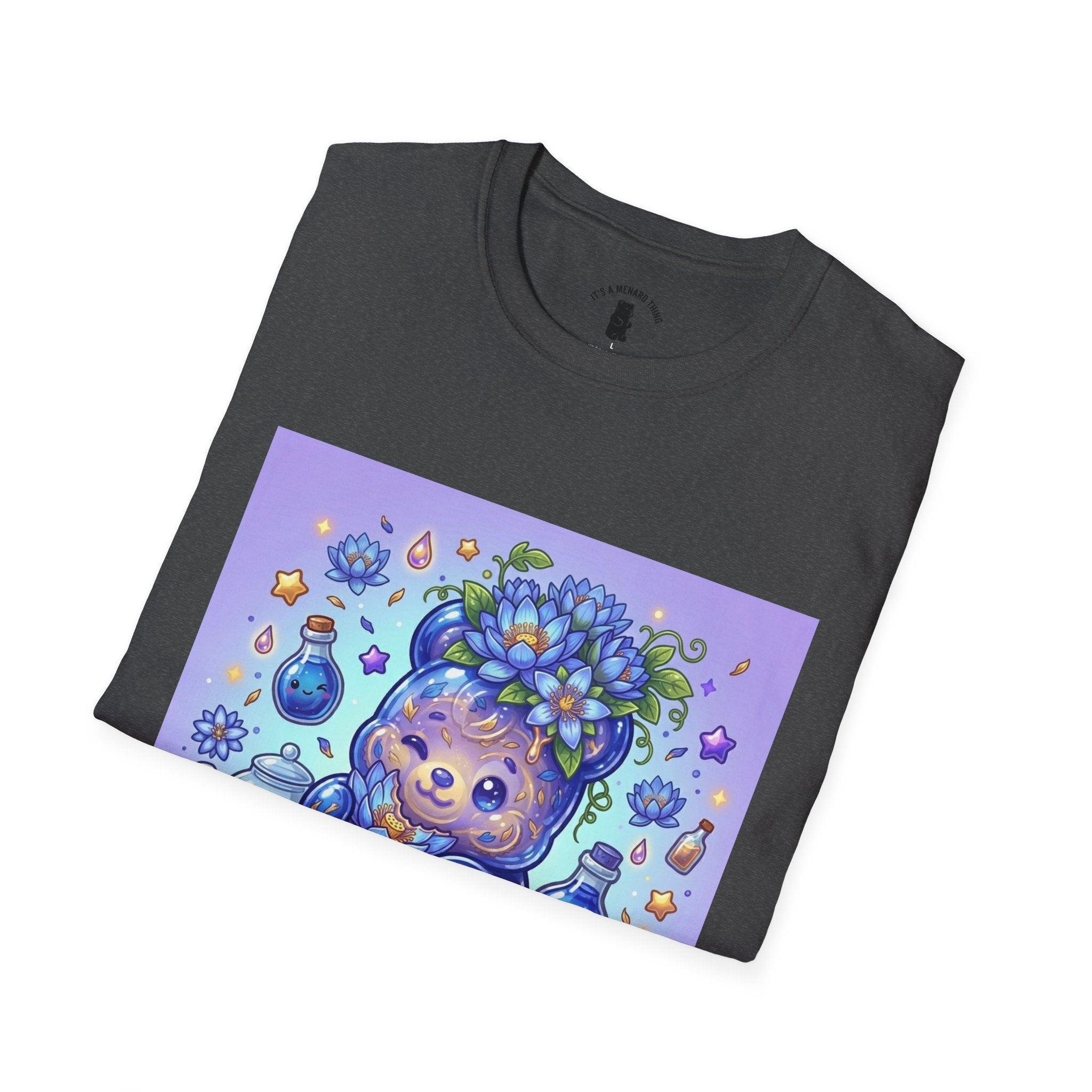 Blue Lotus Tea, Exotic Gooey Gummy Bear — Kawaii Graphic T-Shirt