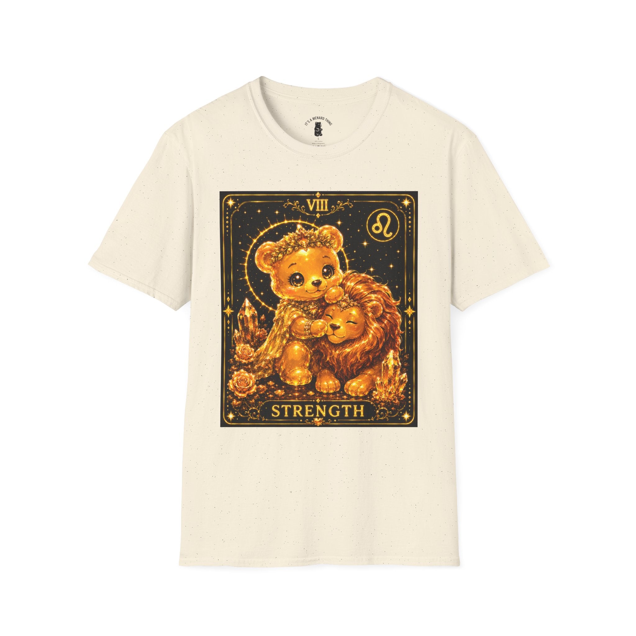 Strength Tarot Golden Lion & Oozy Bear Friend Special Addition- Graphic Shirt