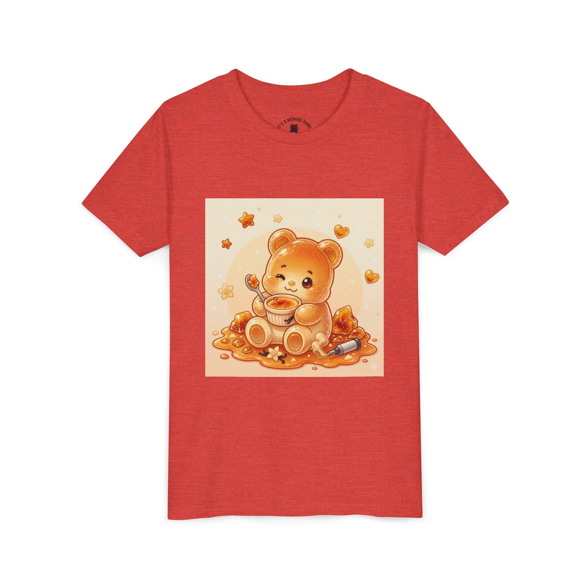 Cream Brulé Crunch Gooey Gummy Bear Graphic Youth Shirt