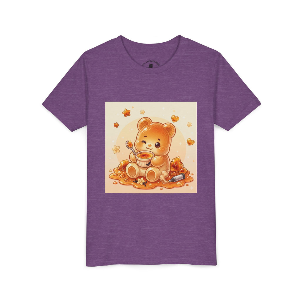 Cream Brulé Crunch Gooey Gummy Bear Graphic Youth Shirt