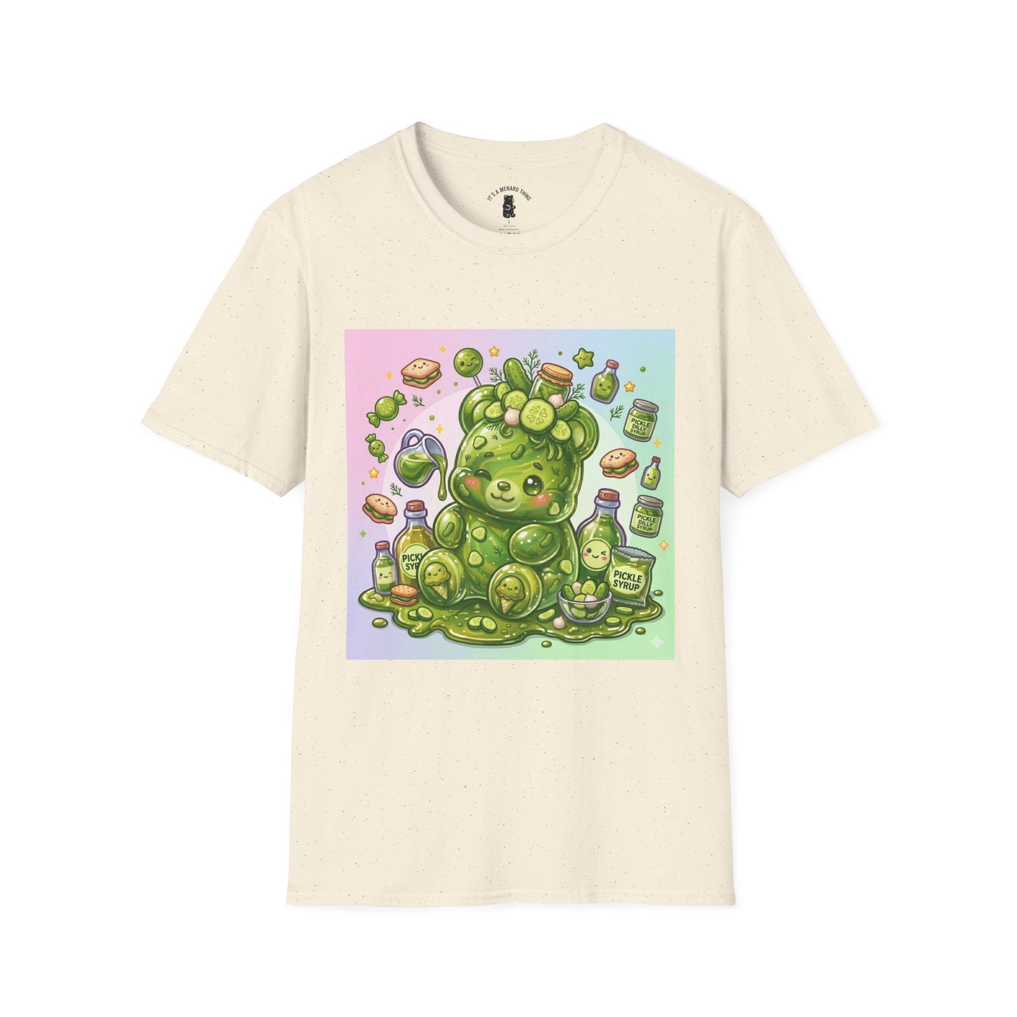 Sour Dill Pickle, Exotic Gooey Gummy Bear — Kawaii Graphic T-Shirt