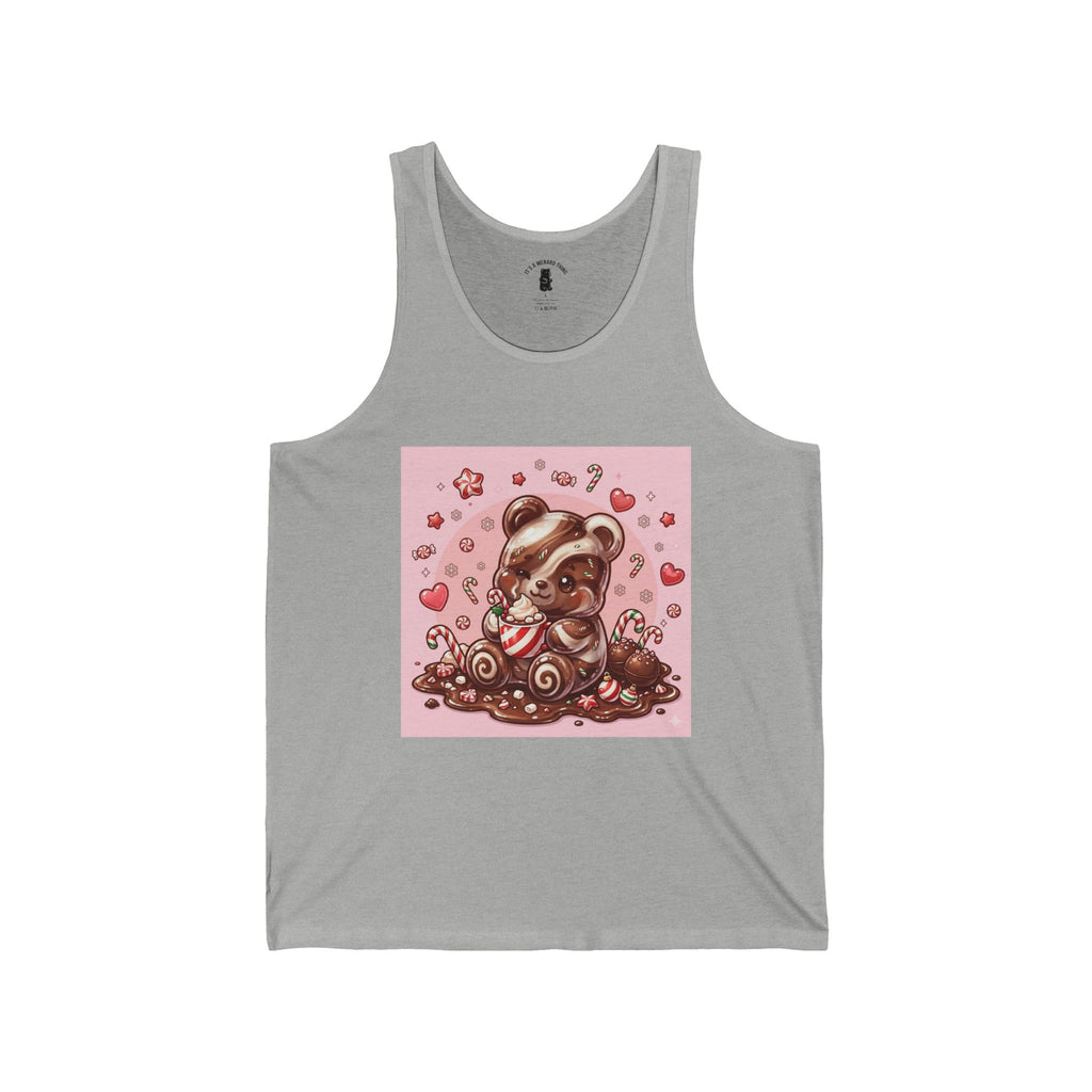 Peppermint Hot Chocolate, Gooey Gummy Bear- Kawaii Graphic Tank Top