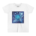 Floating On Neptune, Blue Gooey Crystal Gummy bear — Cute Blue Space Kids T-Shirt