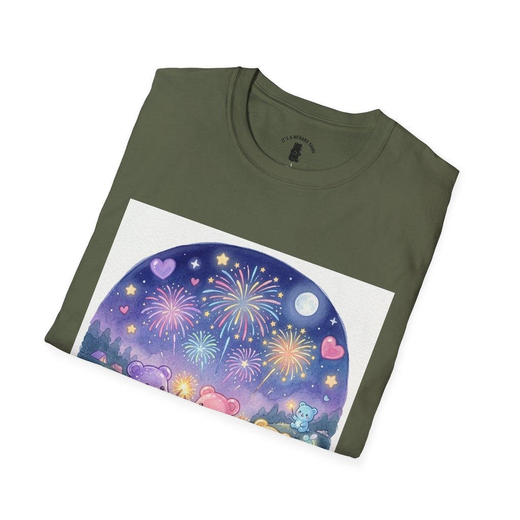 Firework wonder, Gooey Gummy bear Friends- Kawaii Graphic T-Shirt