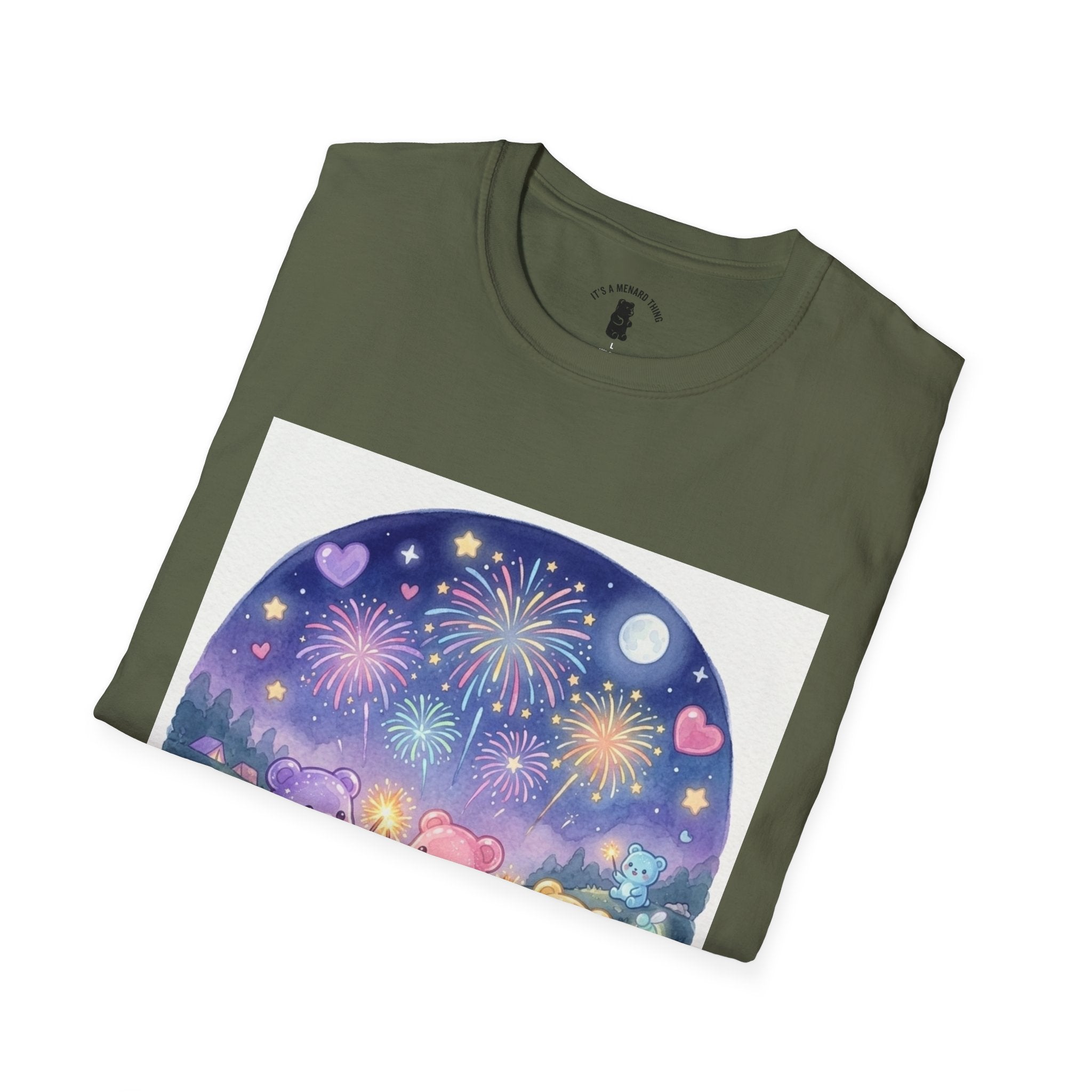 Firework wonder, Gooey Gummy bear Friends- Kawaii Graphic T-Shirt
