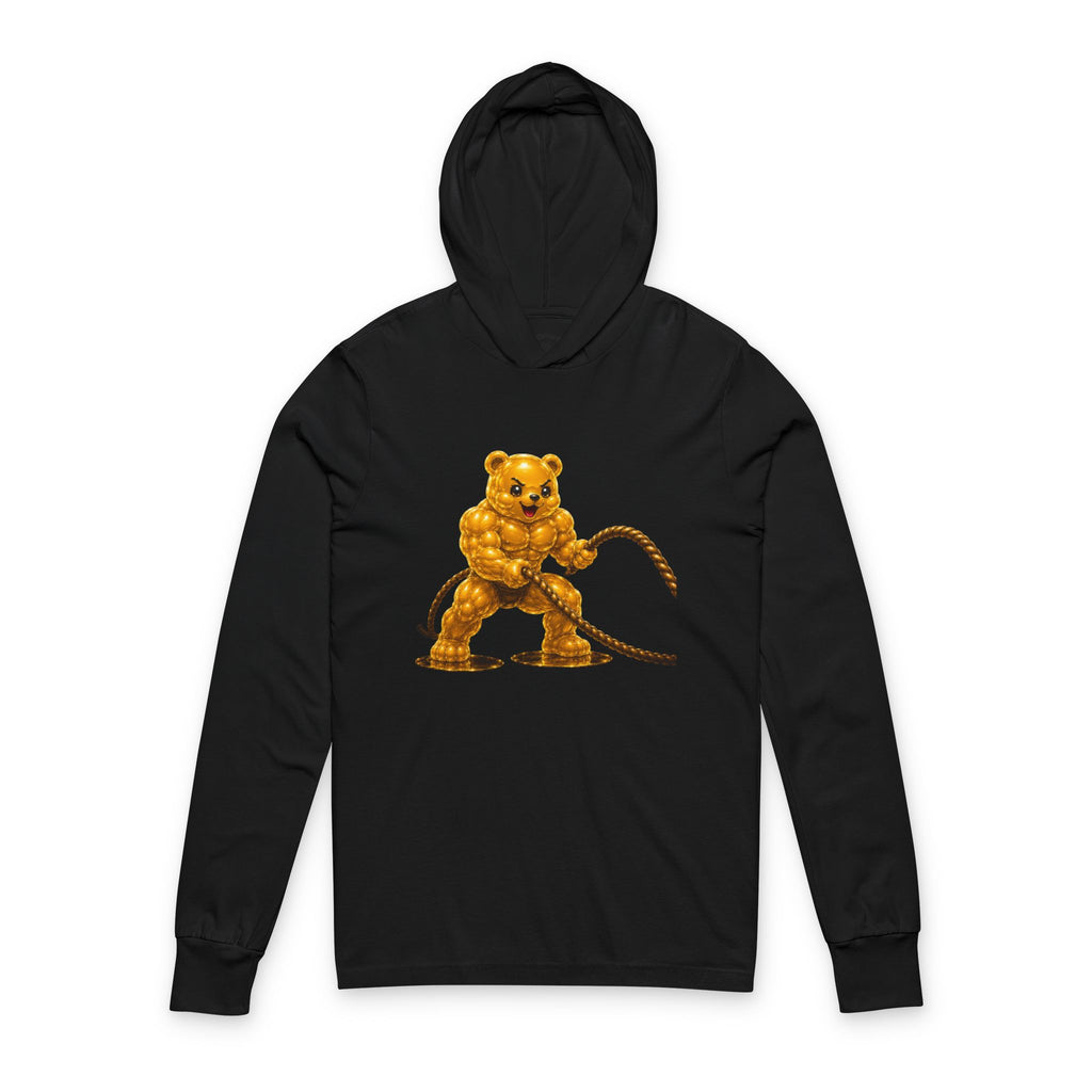 Rope Workout Training, Golden Oozy Buff Bear Gummy Gym Addition- Adult Workout Sweatshirt