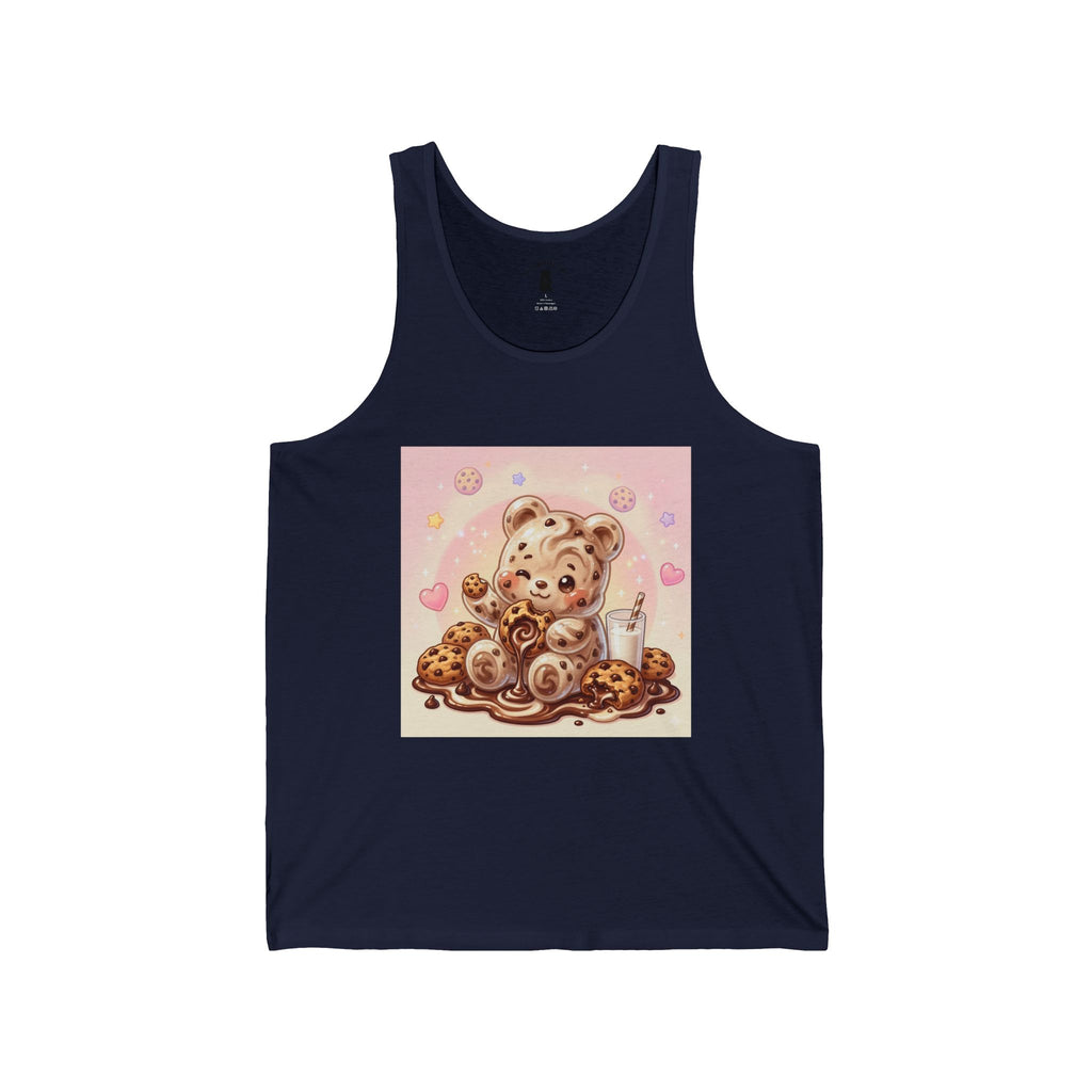 Special Milk & Cookies, Fudge Gooey Gummy Bear — Kawaii Graphic Tank Top