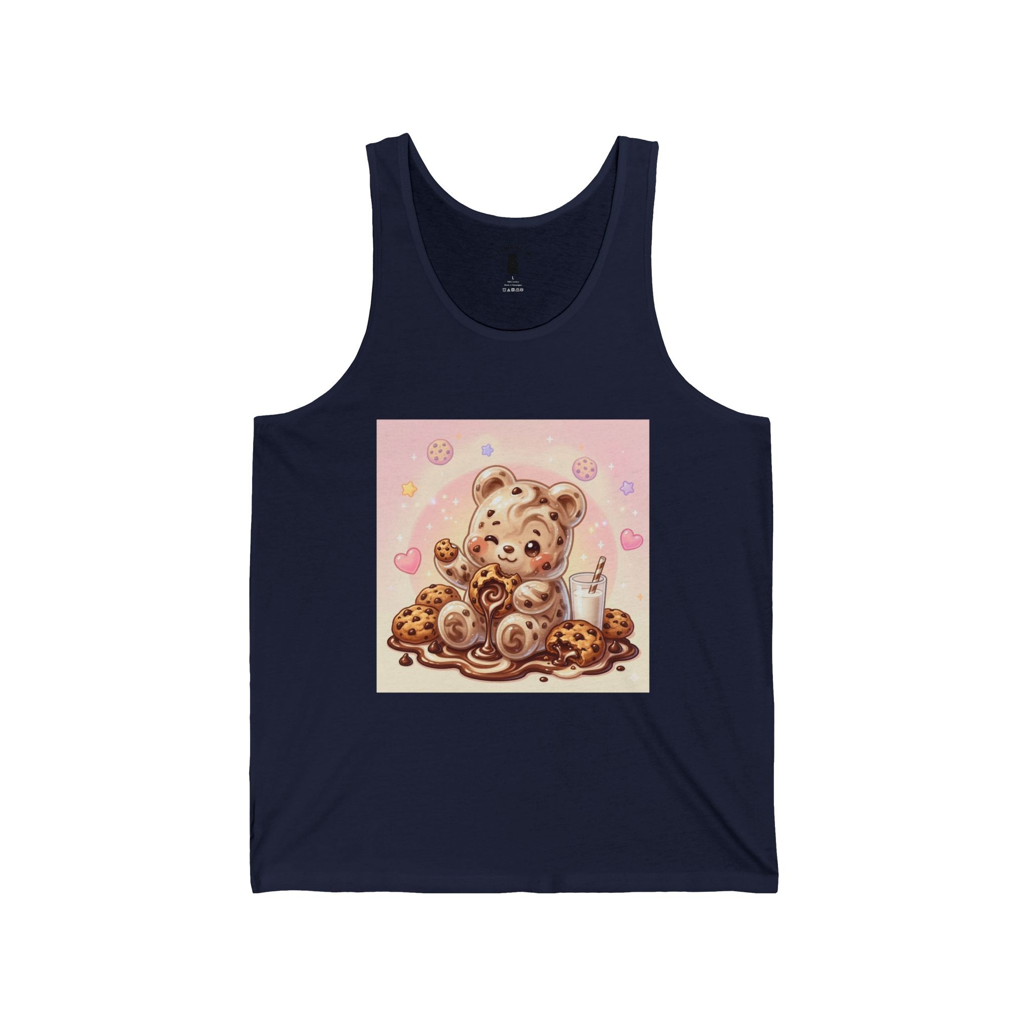 Special Milk & Cookies, Fudge Gooey Gummy Bear — Kawaii Graphic Tank Top