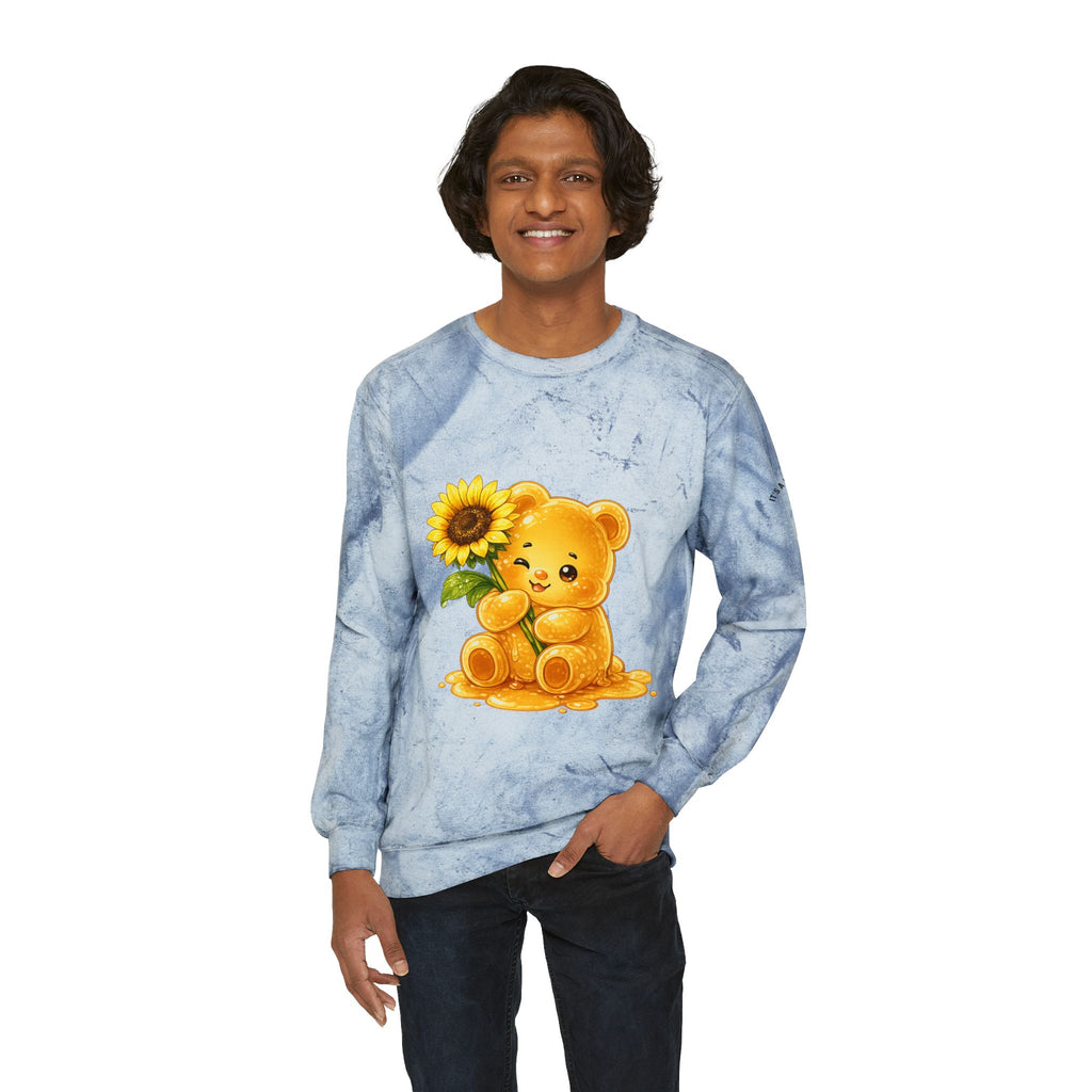 Sunflower Special, Golden Yellow Gooey Gummy Bear- Kawaii Graphic Sweatshirt