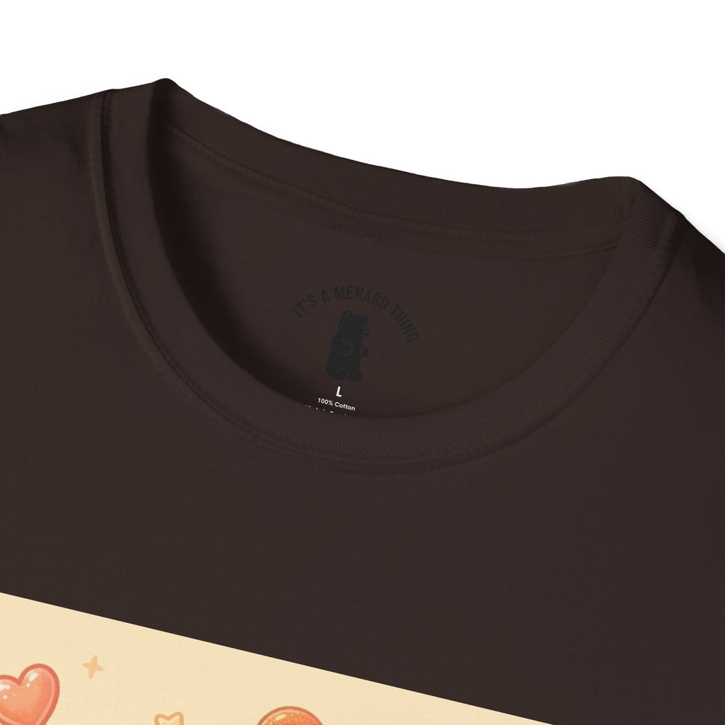 Peach Ring Gooey Gummy Bear- Cute Graphic T-Shirt