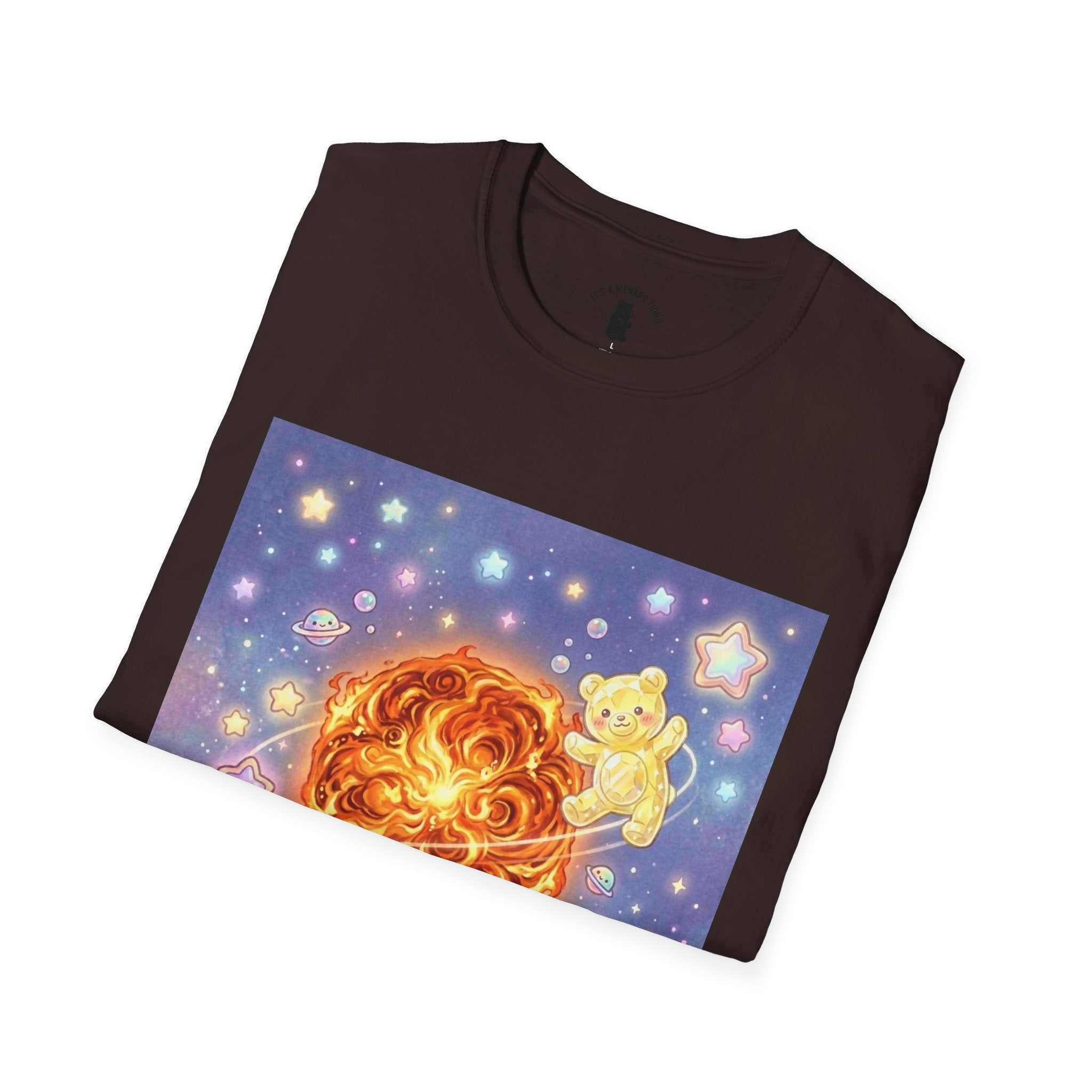 Burning Bright Sun, Yellow Crystal Gooey Gummy — Kawaii Graphic T-Shirt