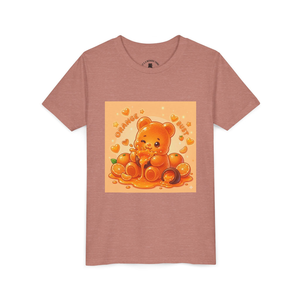 Gooey Orange Gummy Bear Graphic Tee for Kids