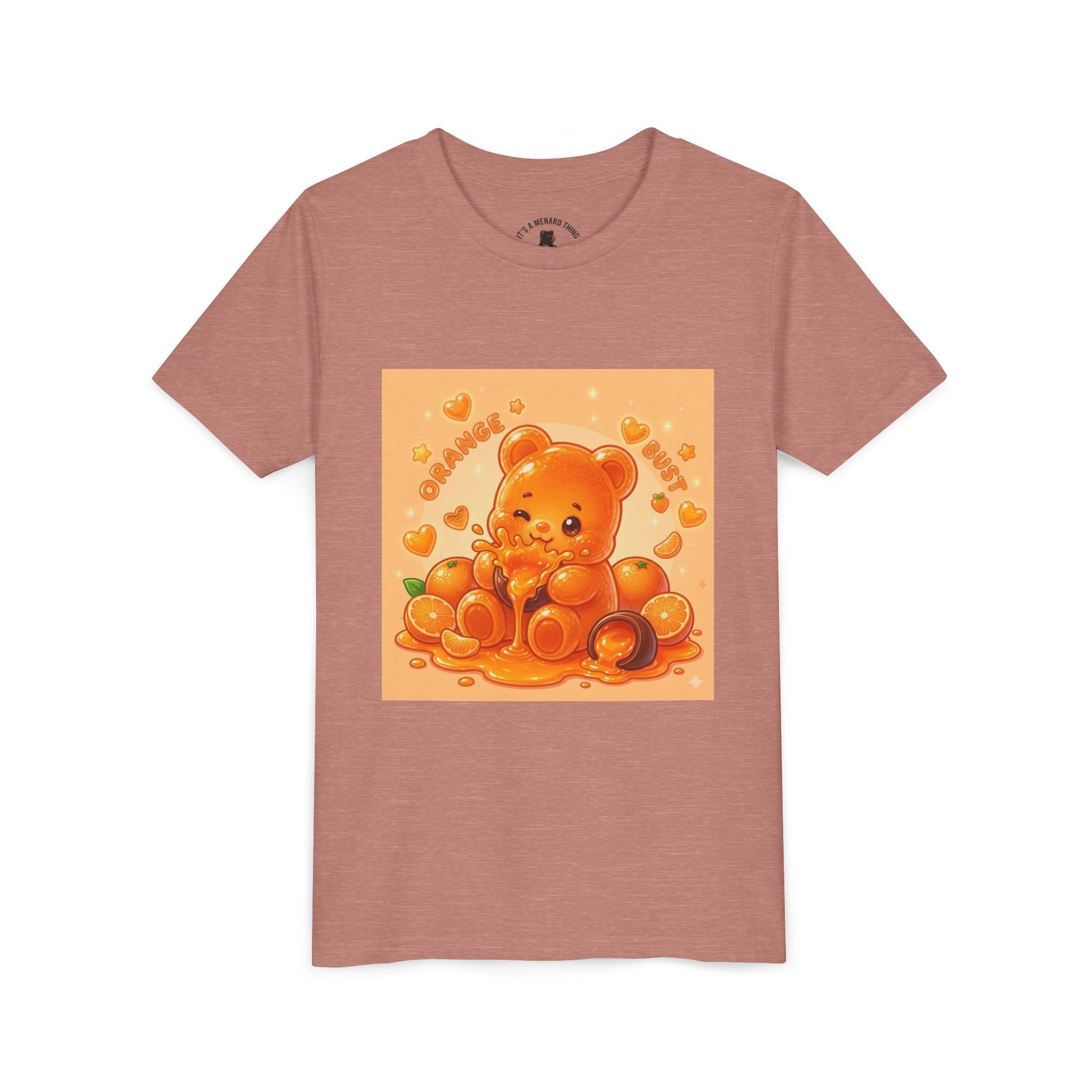 Gooey Orange Gummy Bear Graphic Tee for Kids