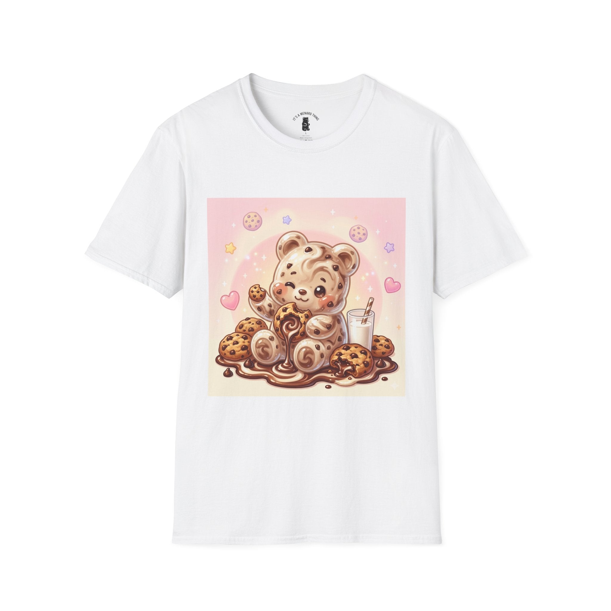 Cookies and Milk, Fudge Gooey Gummy Bear — Kawaii Graphic T-Shirt